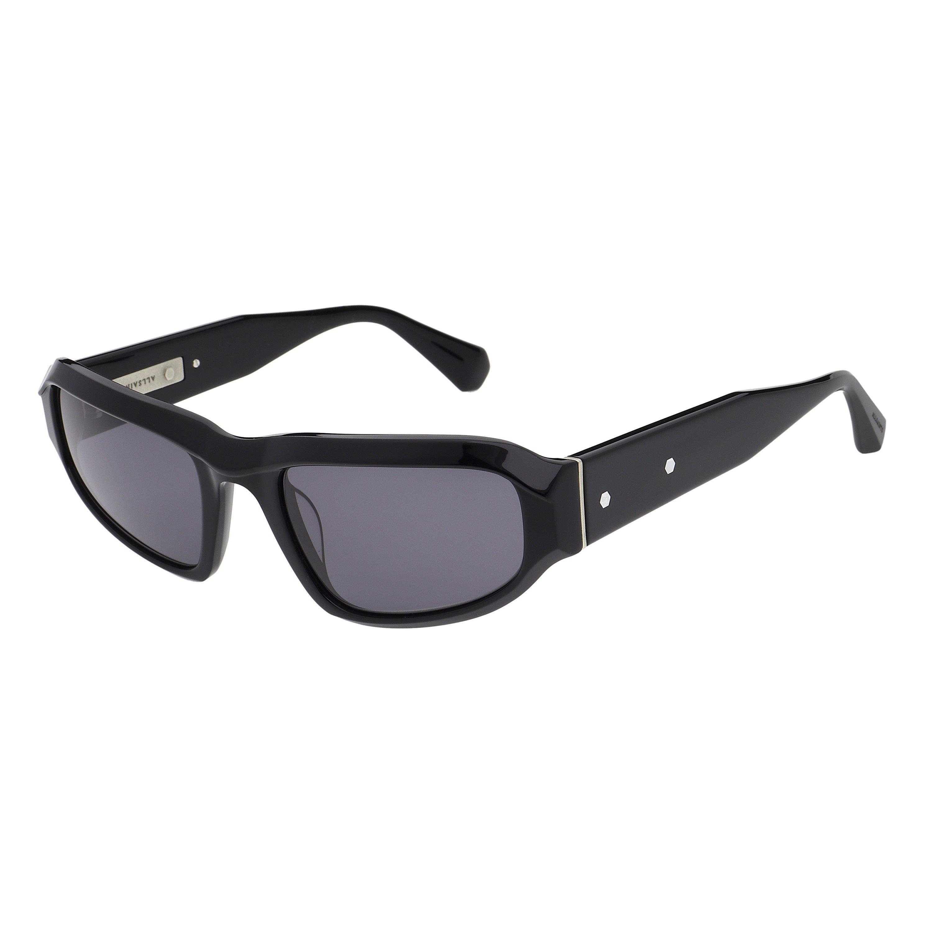Shiny Black - AllSaints - Anderson Round Sunglasses - 1