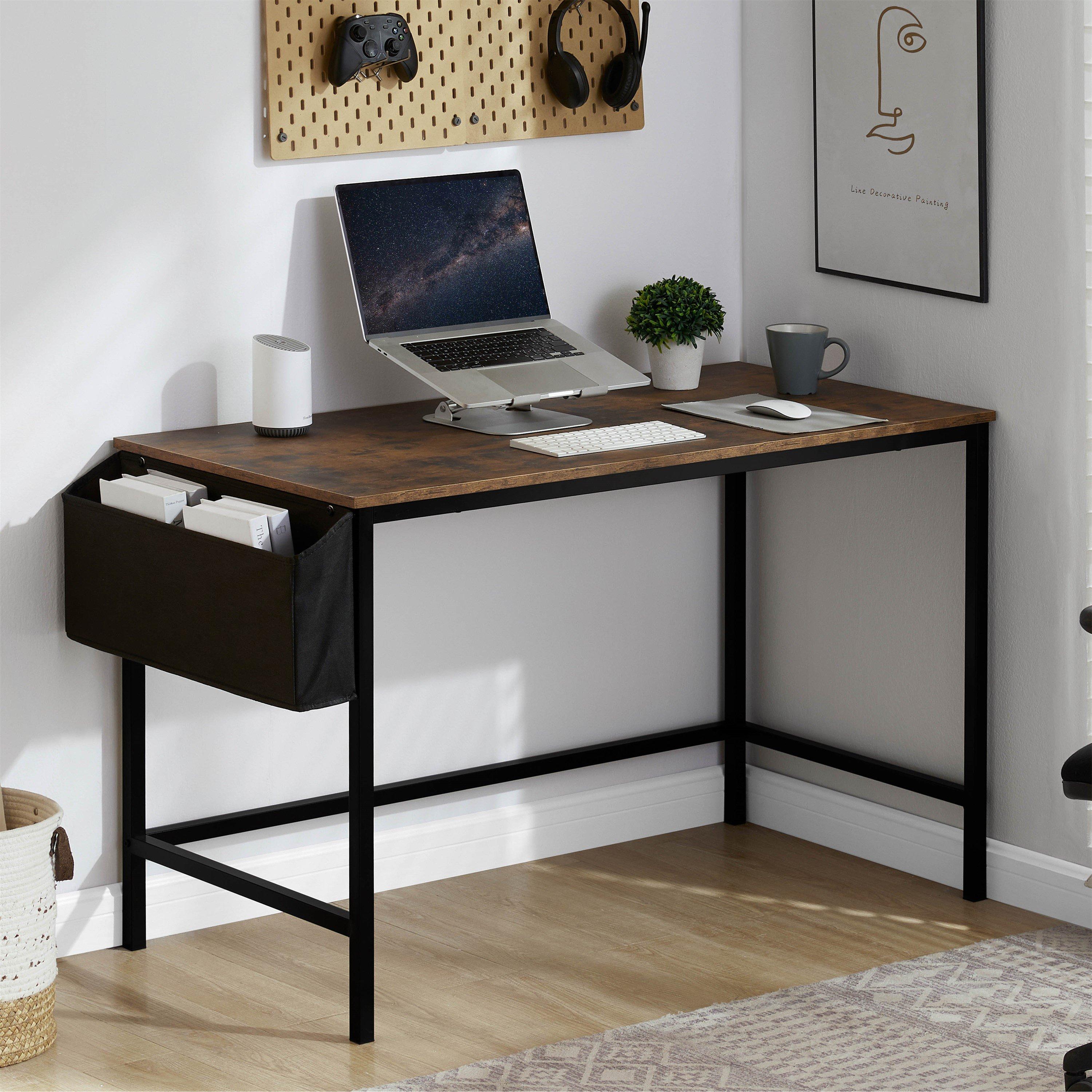 Dark Wood - Lassic - Vida Designs Brooklyn Large Computer Desk - 1