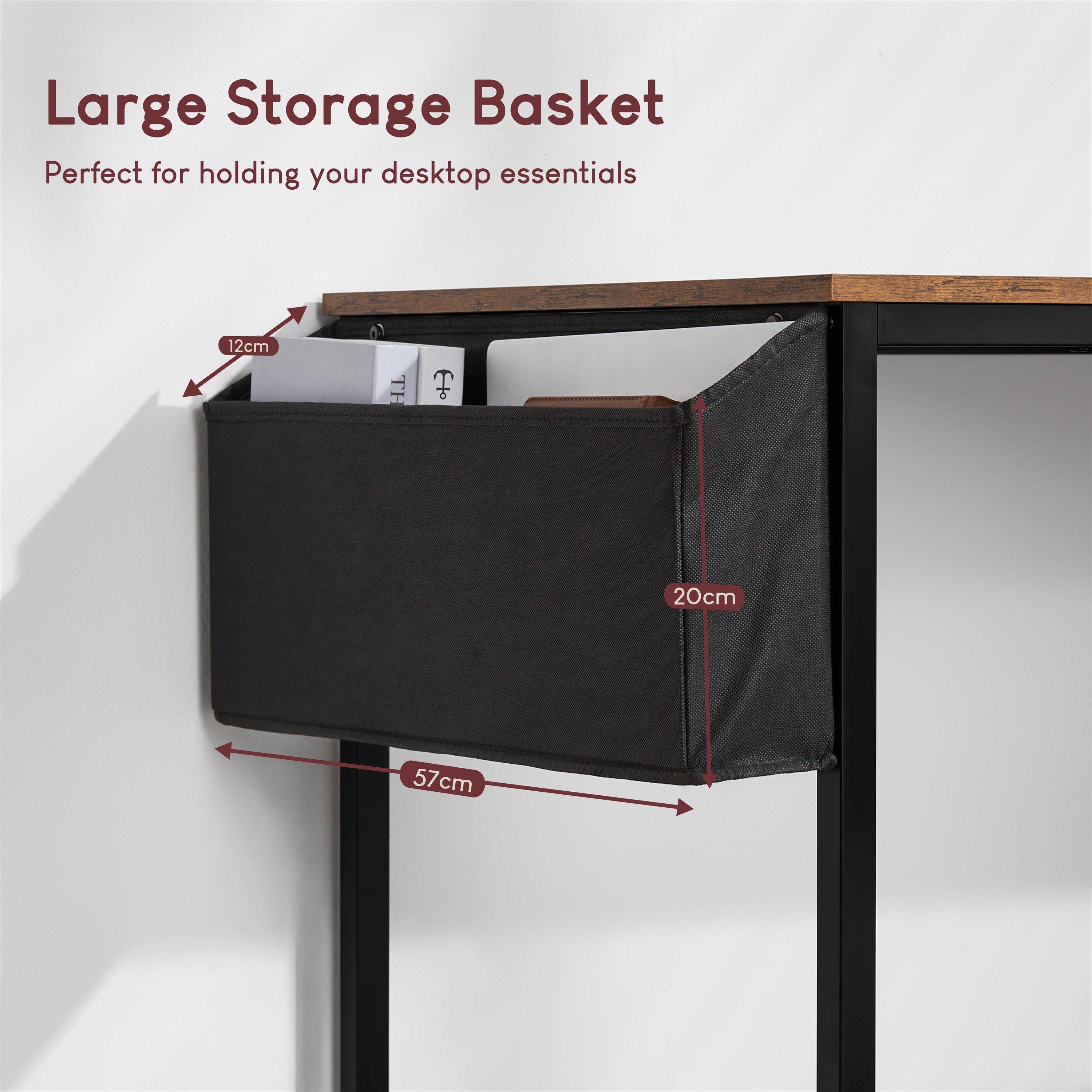 Dark Wood - Lassic - Vida Designs Brooklyn Large Computer Desk - 4