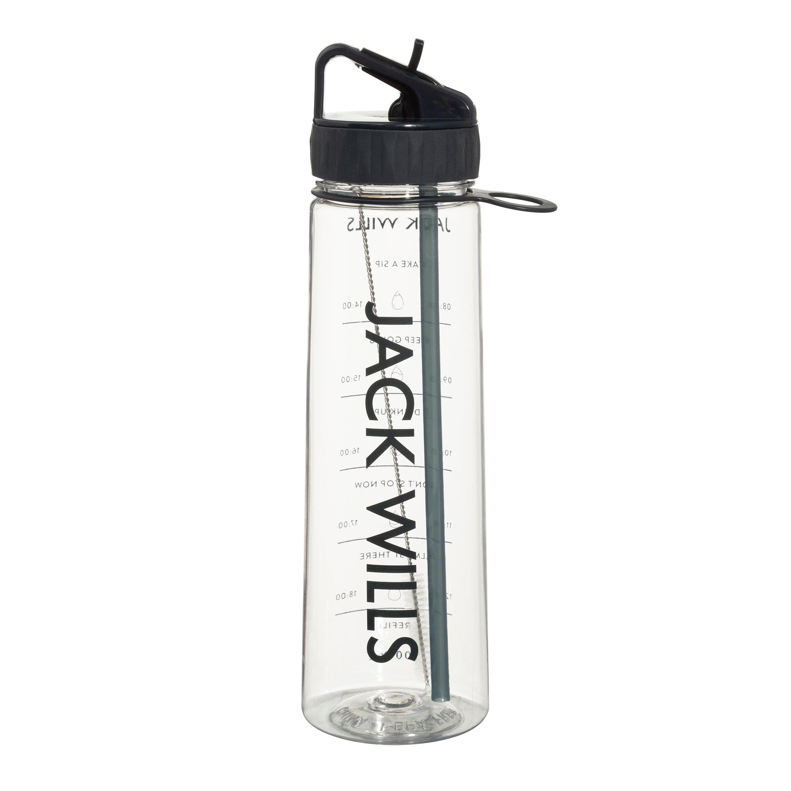 Jack Wills  Hydration Water Bottle - Clear New Logo