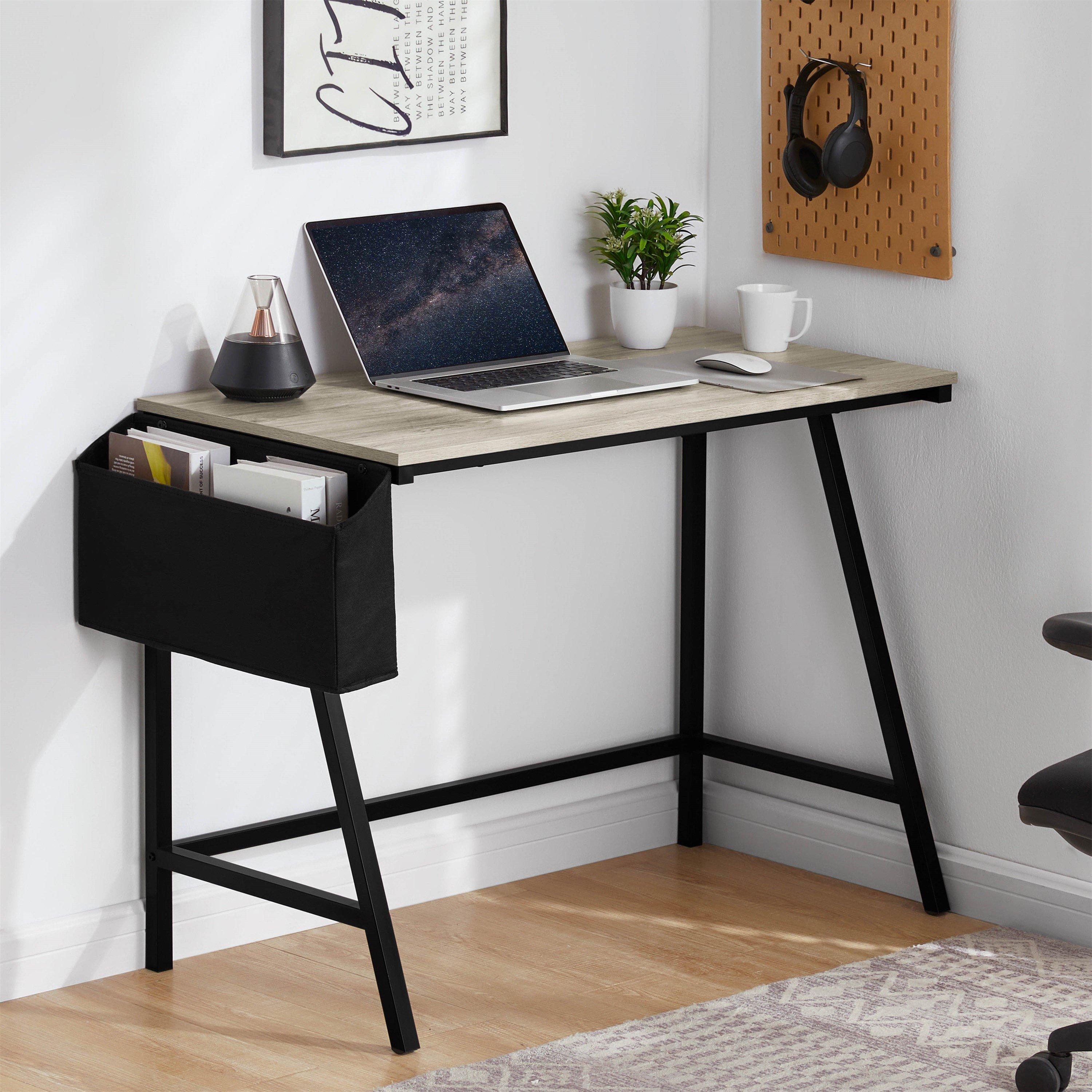 Grey - Lassic - Vida Designs Brooklyn Small Computer Desk - 1