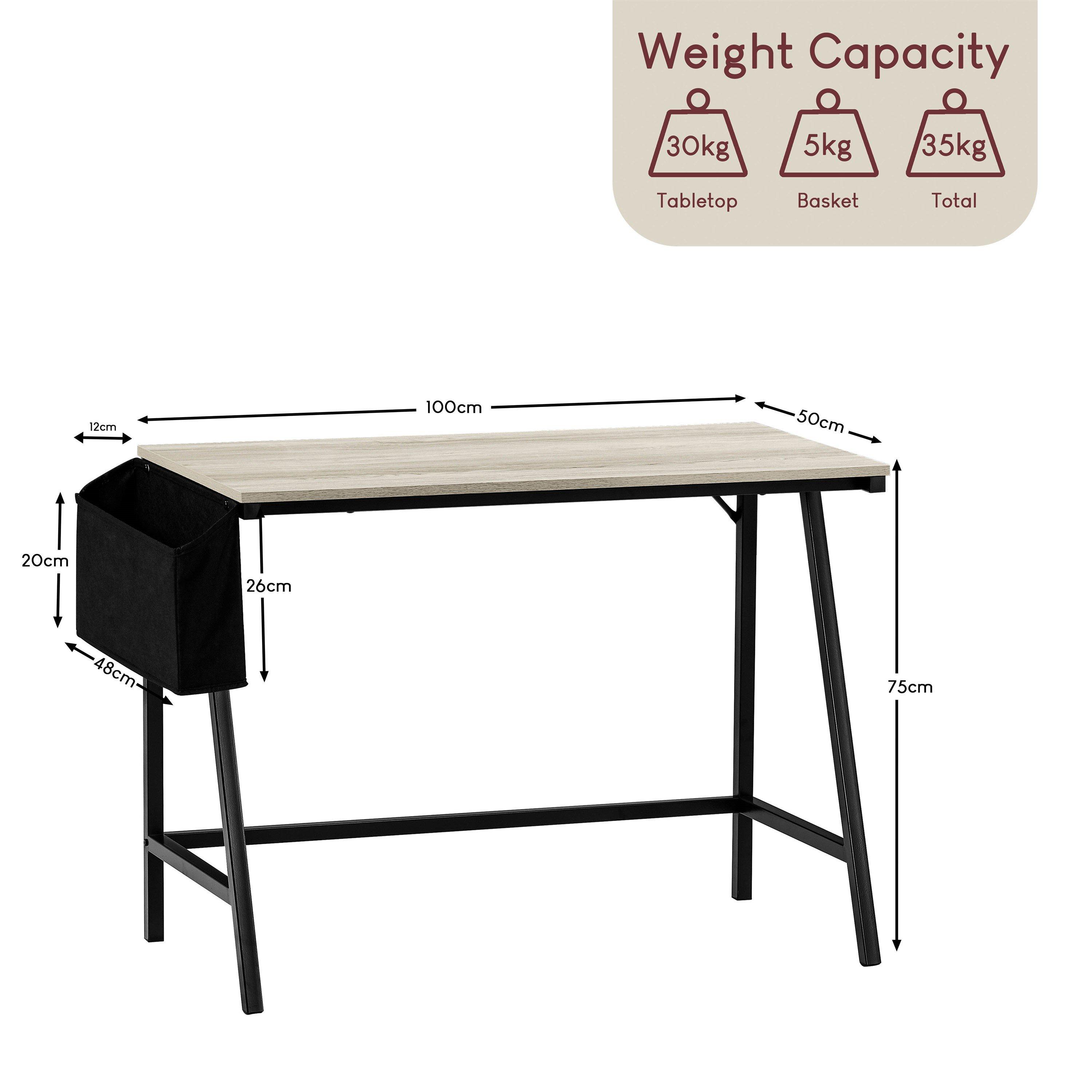 Grey - Lassic - Vida Designs Brooklyn Small Computer Desk - 2