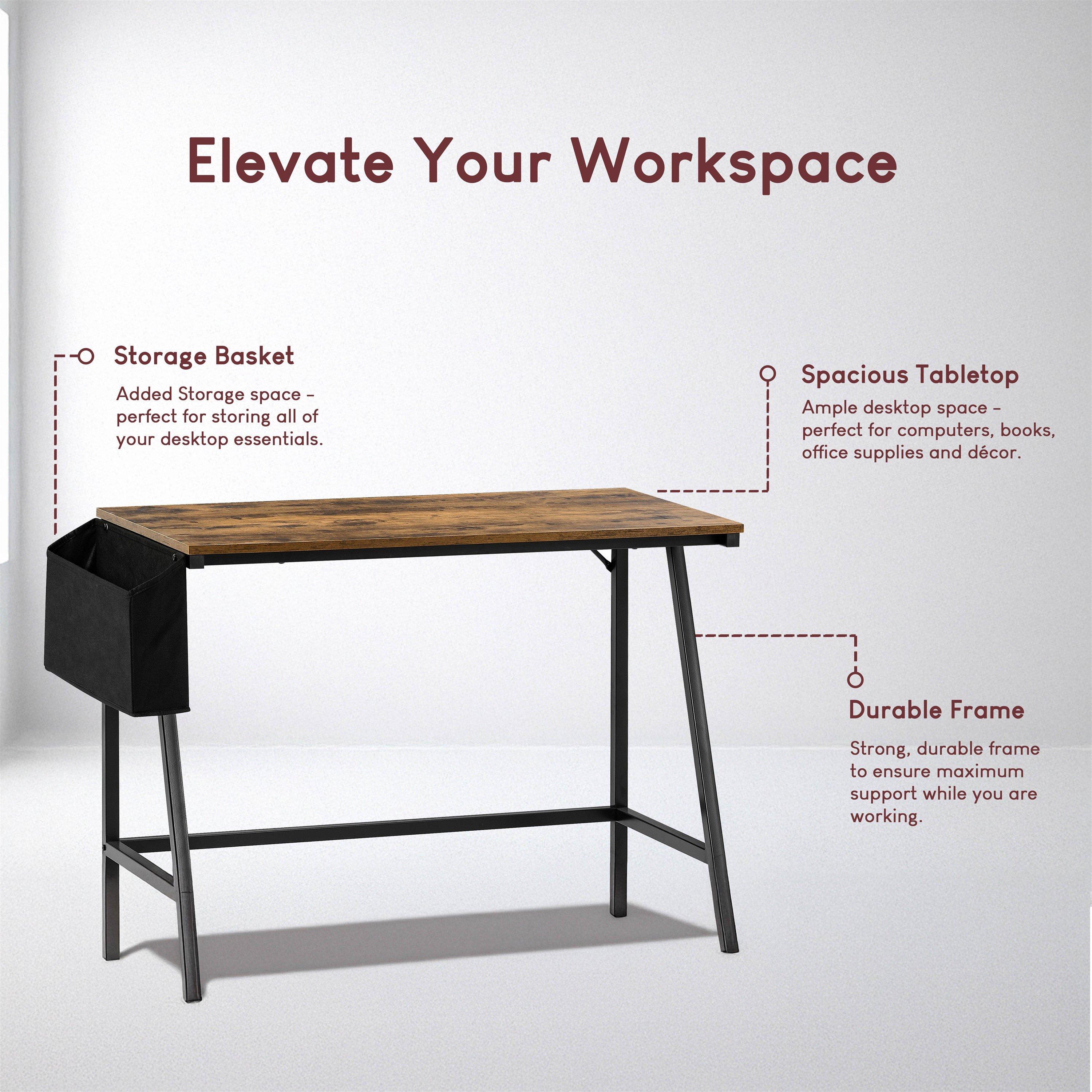 Dark Wood - Lassic - Vida Designs Brooklyn Small Computer Desk - 5