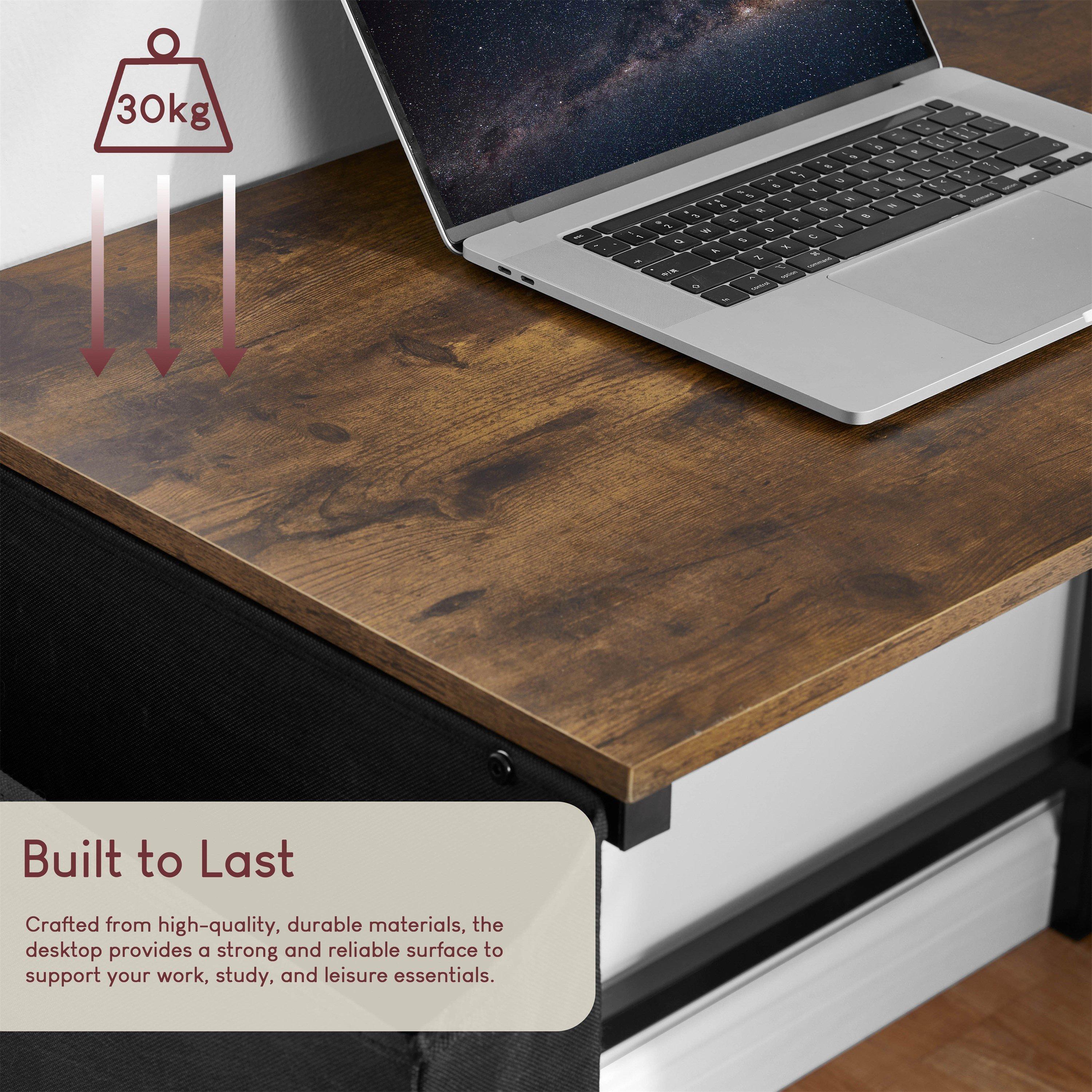 Dark Wood - Lassic - Vida Designs Brooklyn Small Computer Desk - 6