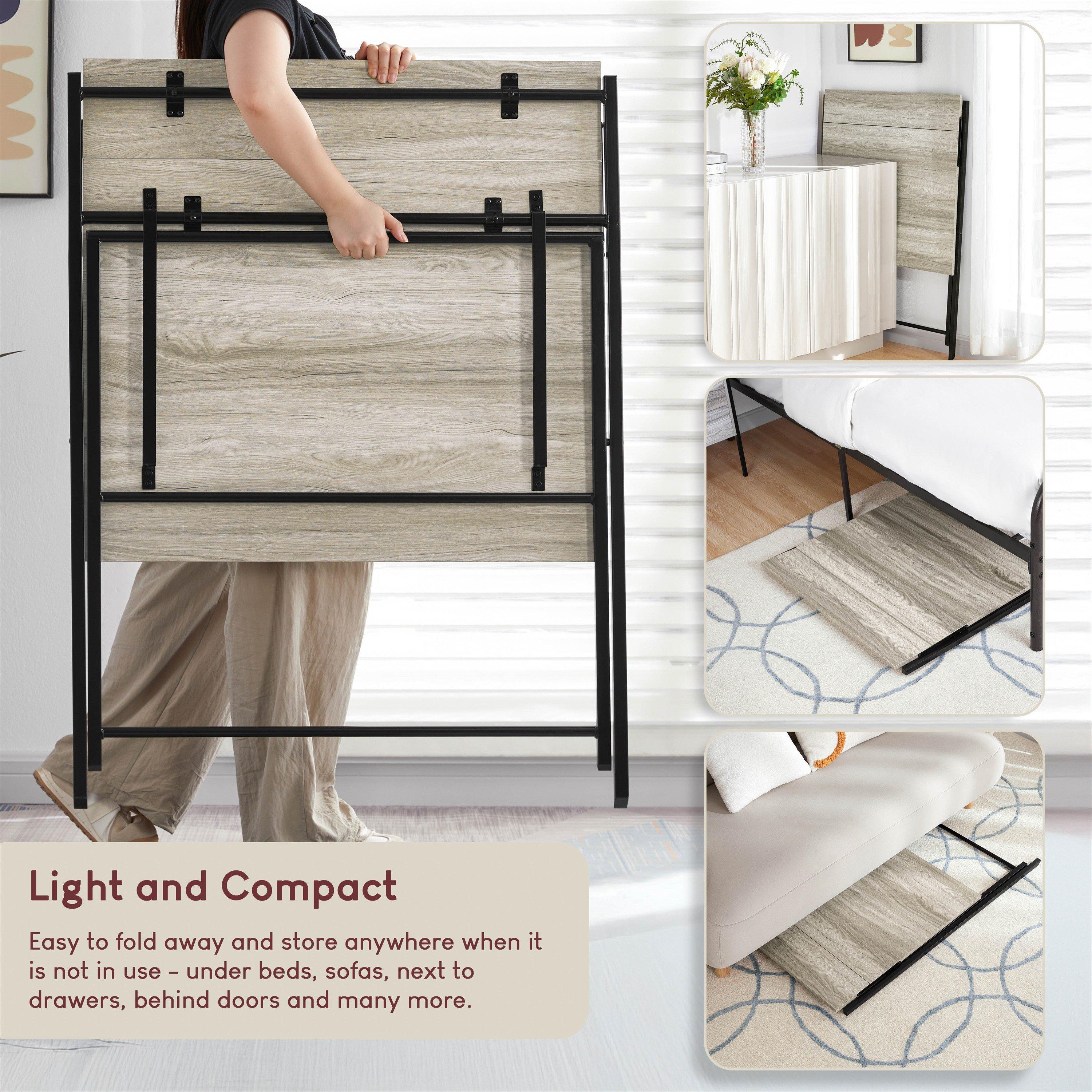 Grey - Lassic - Vida Designs Brooklyn Foldable Computer Desk - 4