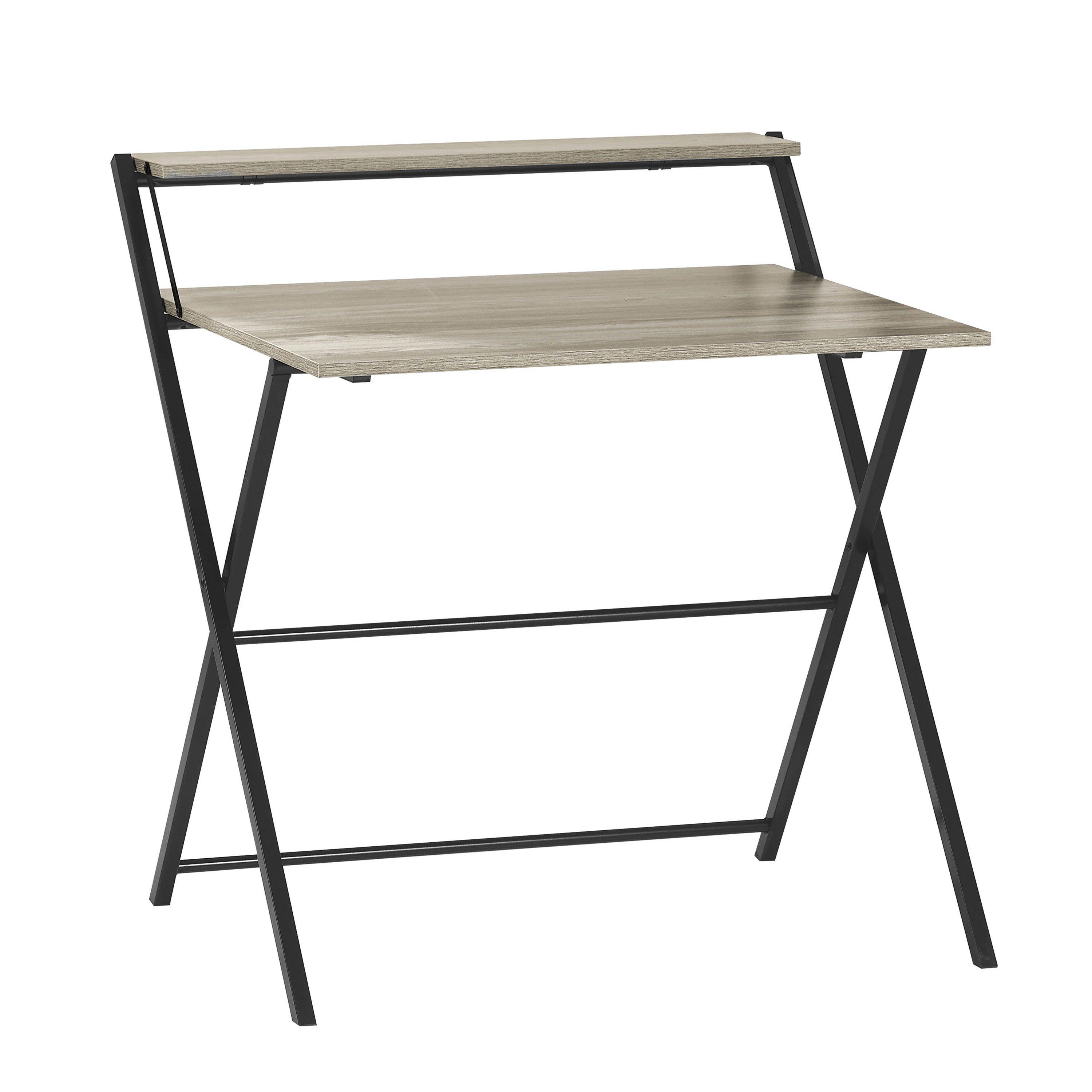 Grey - Lassic - Vida Designs Brooklyn Foldable Computer Desk - 8