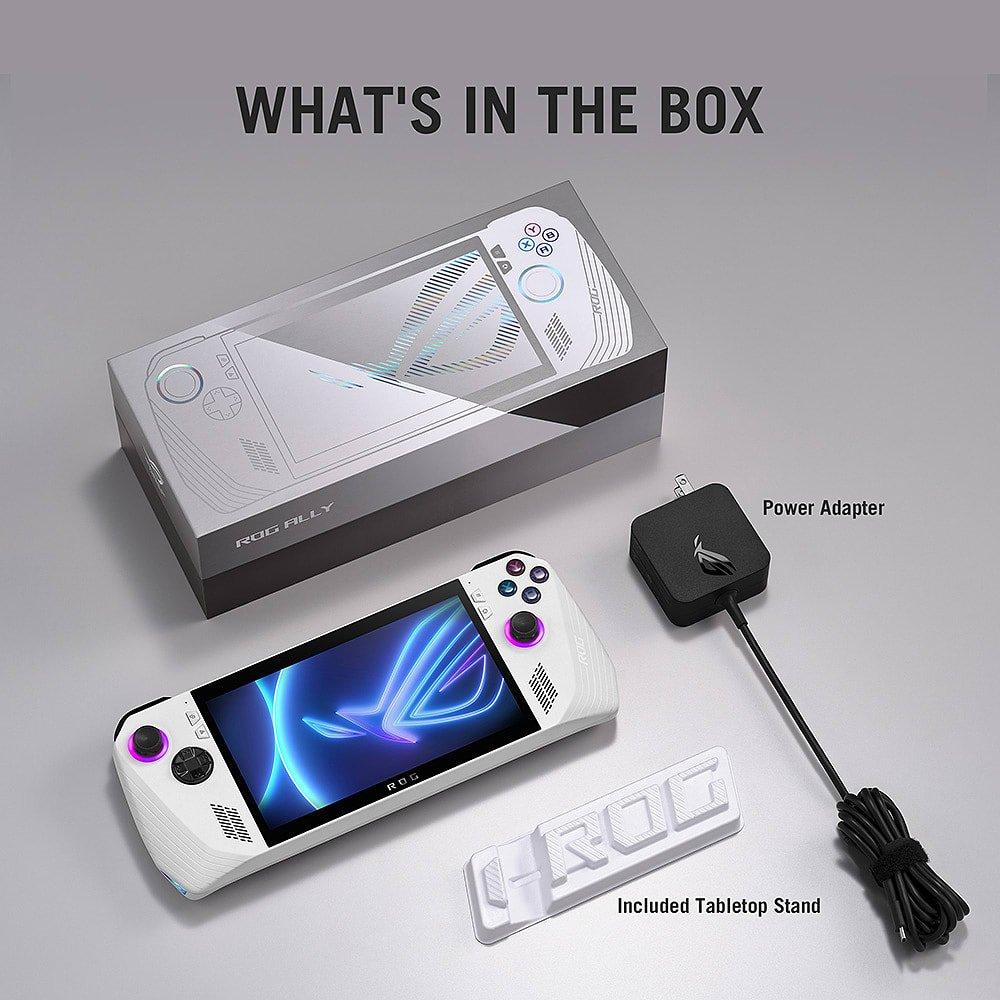 White - ASUS - ROG Ally Handheld Gaming Console - 9