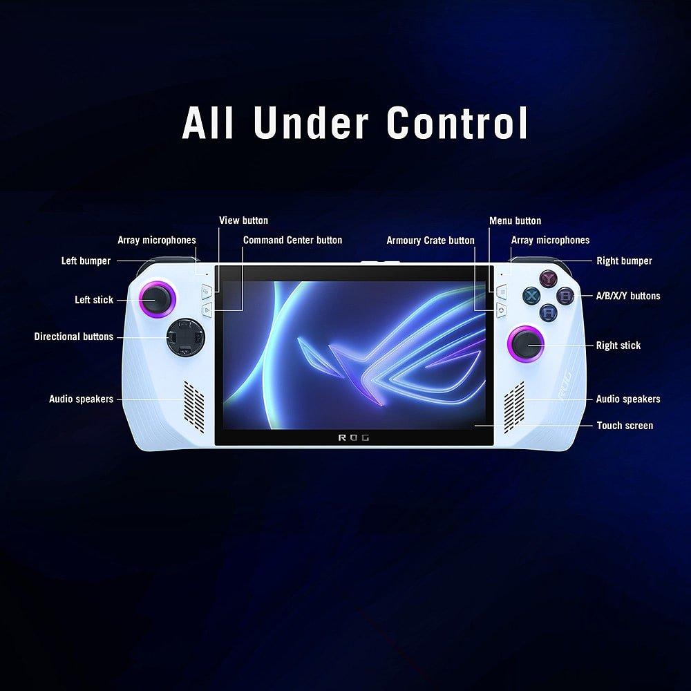 White - ASUS - ROG Ally Handheld Gaming Console - 10