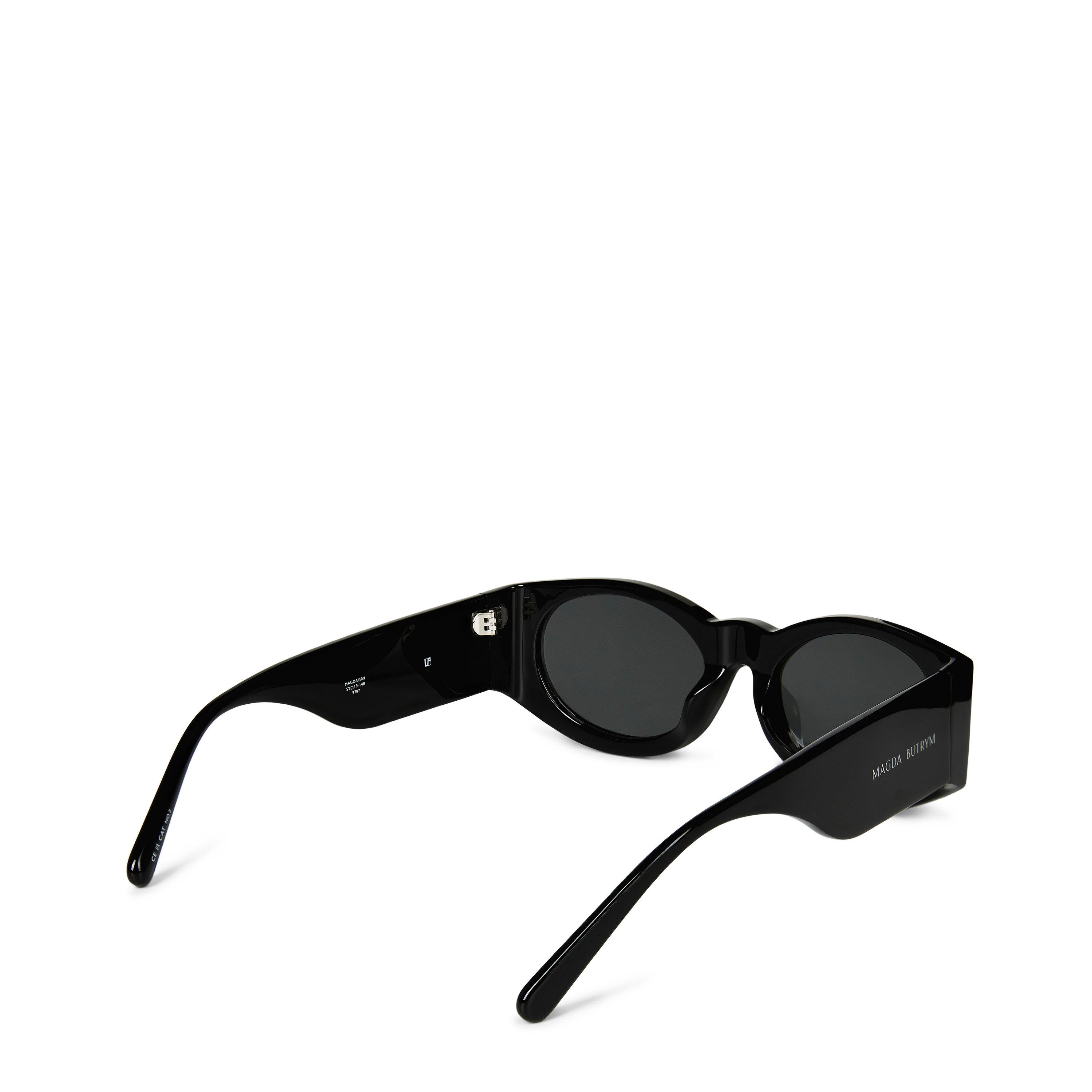 Black - Magda Butrym - Oval Sunglasses - 3