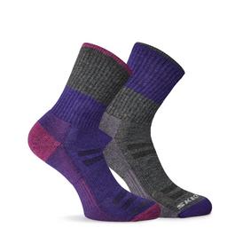 Skechers 2 Pack Walking Socks Womens