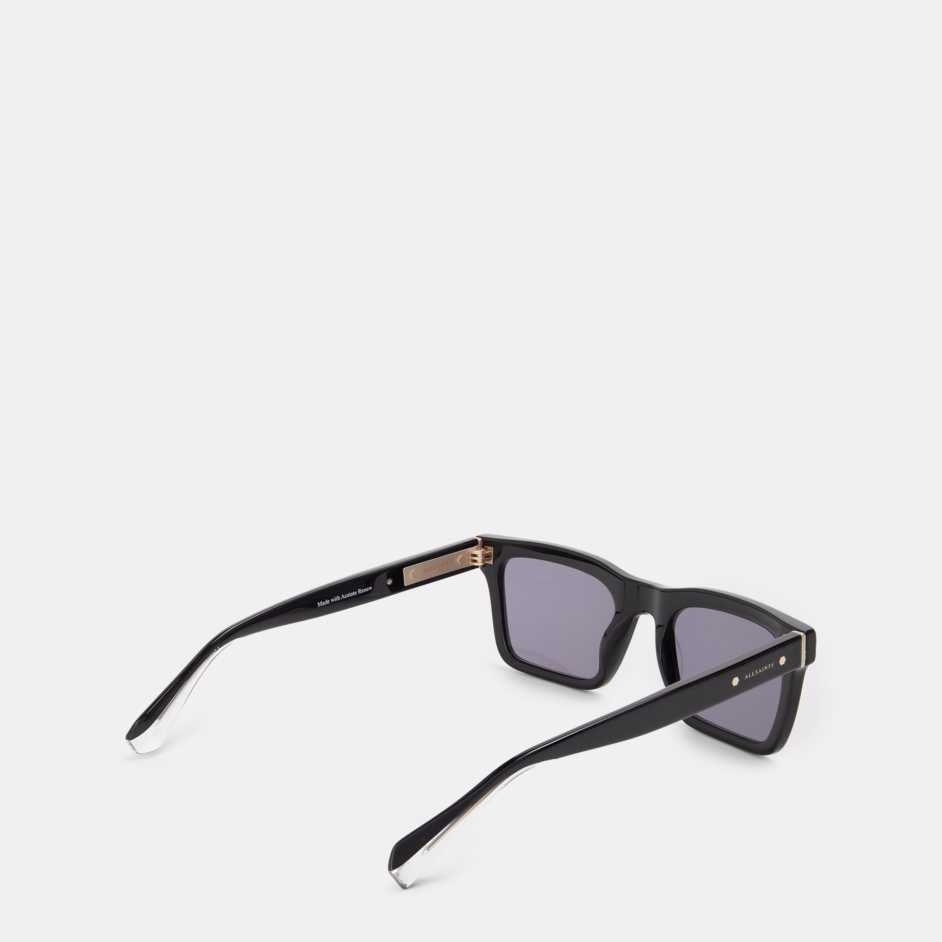 Shiny Black - AllSaints - Jett Round Sunglasses - 2
