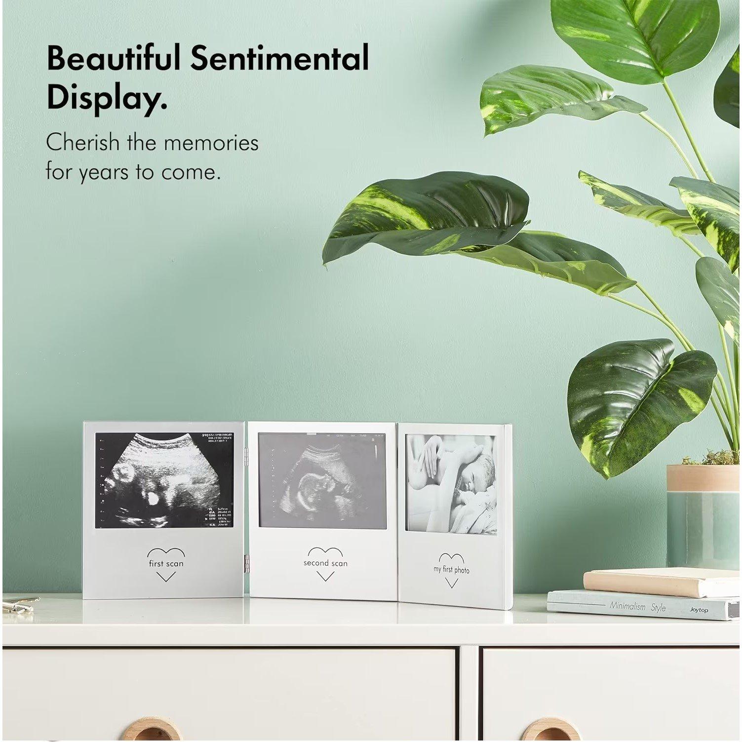 Silver - VonHaus - Vonhaus - Baby Scan Photo Frame, Multi-Photo - 2