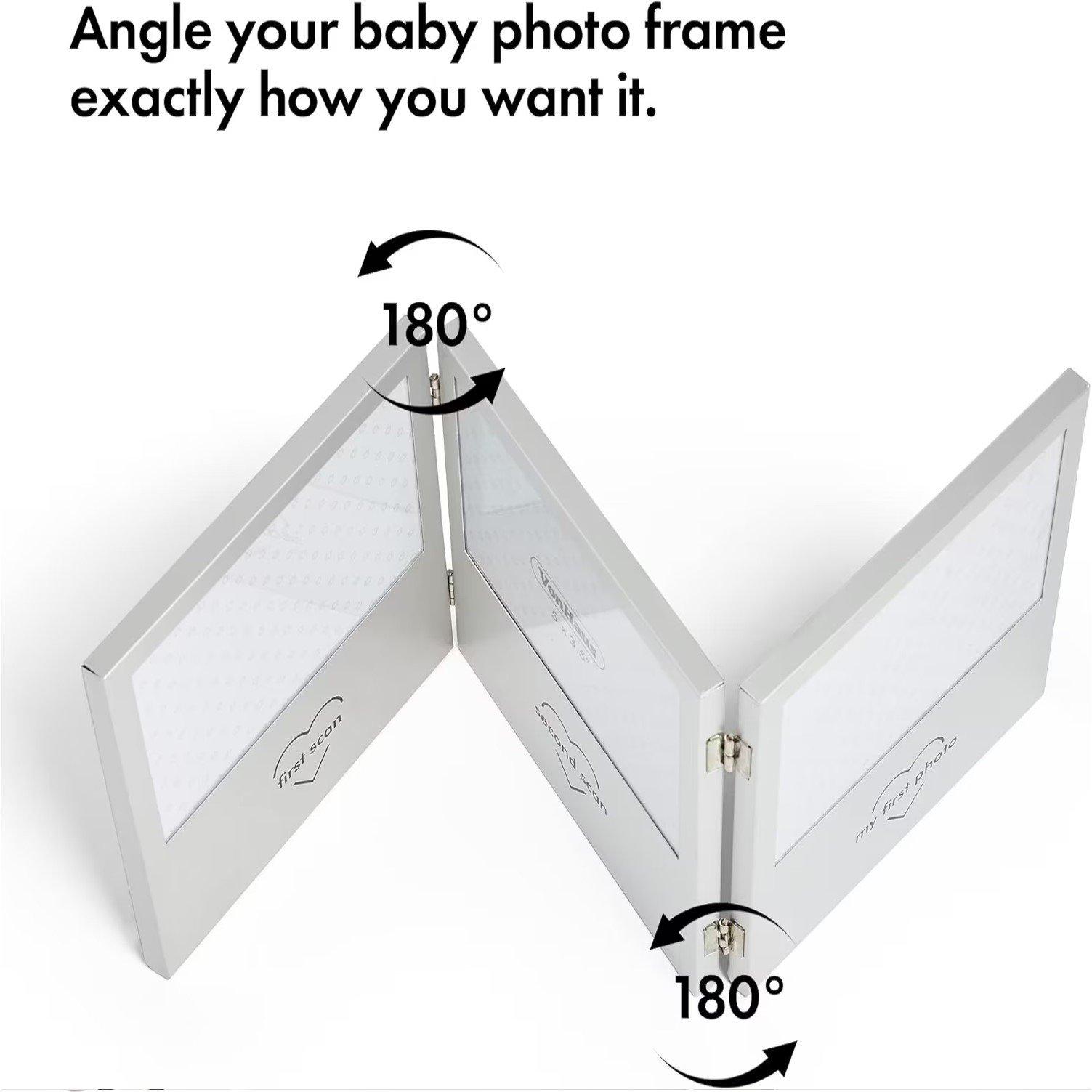 Silver - VonHaus - Vonhaus - Baby Scan Photo Frame, Multi-Photo - 4