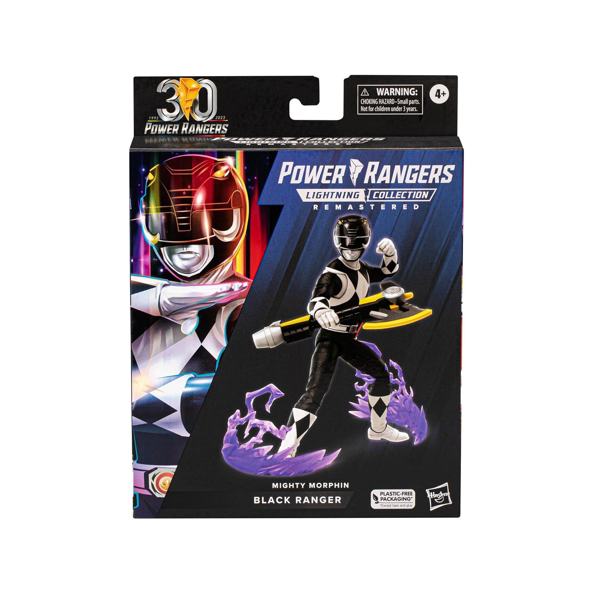 Merchandise - Power Rangers - Lightning Collection Mighty Morphin Black Ranger Action Figure - 2