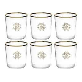 Roberto Cavalli Home Monogram Tumblers - Set of 6