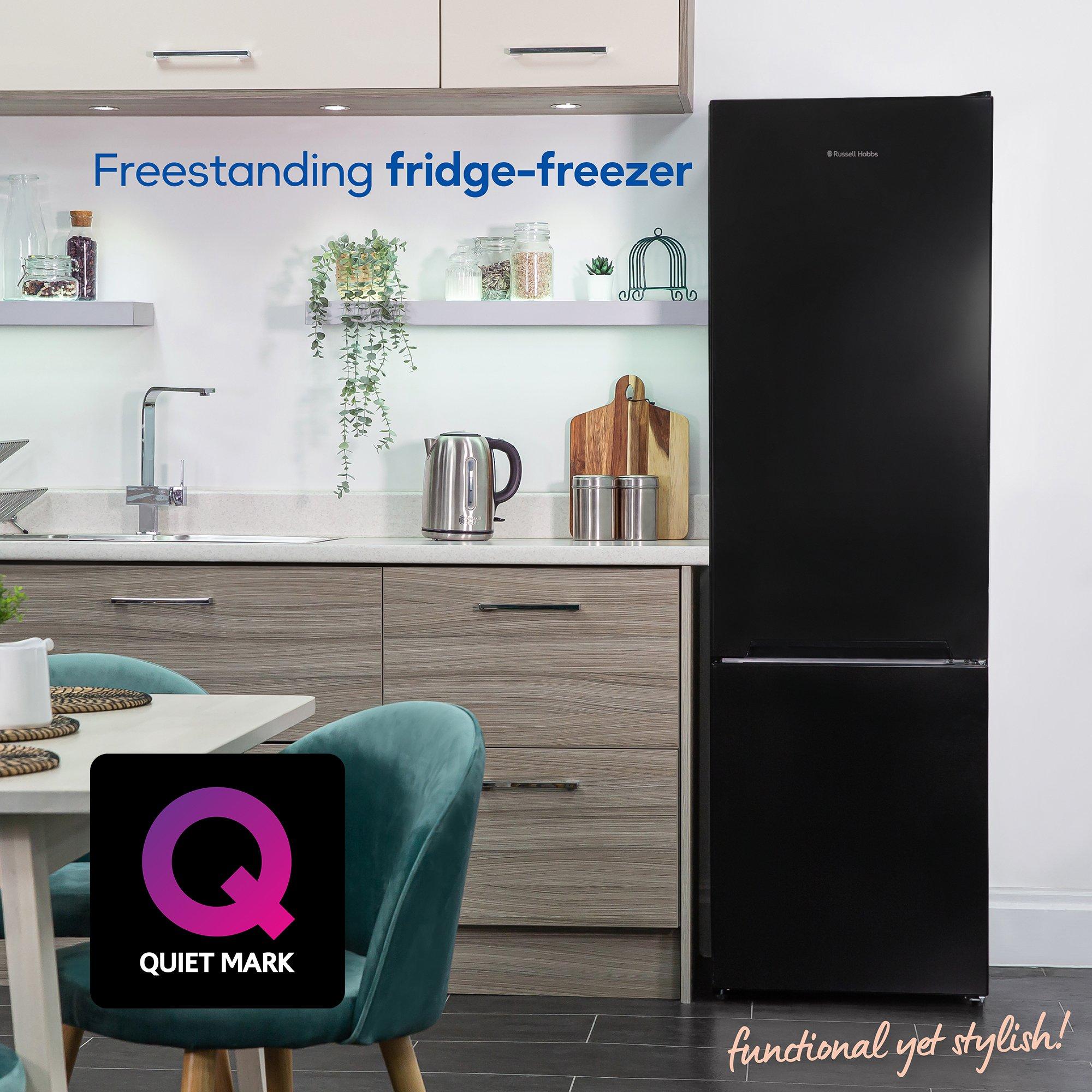 Black - Russell Hobbs - RH180FF541E1S 70/30 Fridge Freezer in Silver - 4