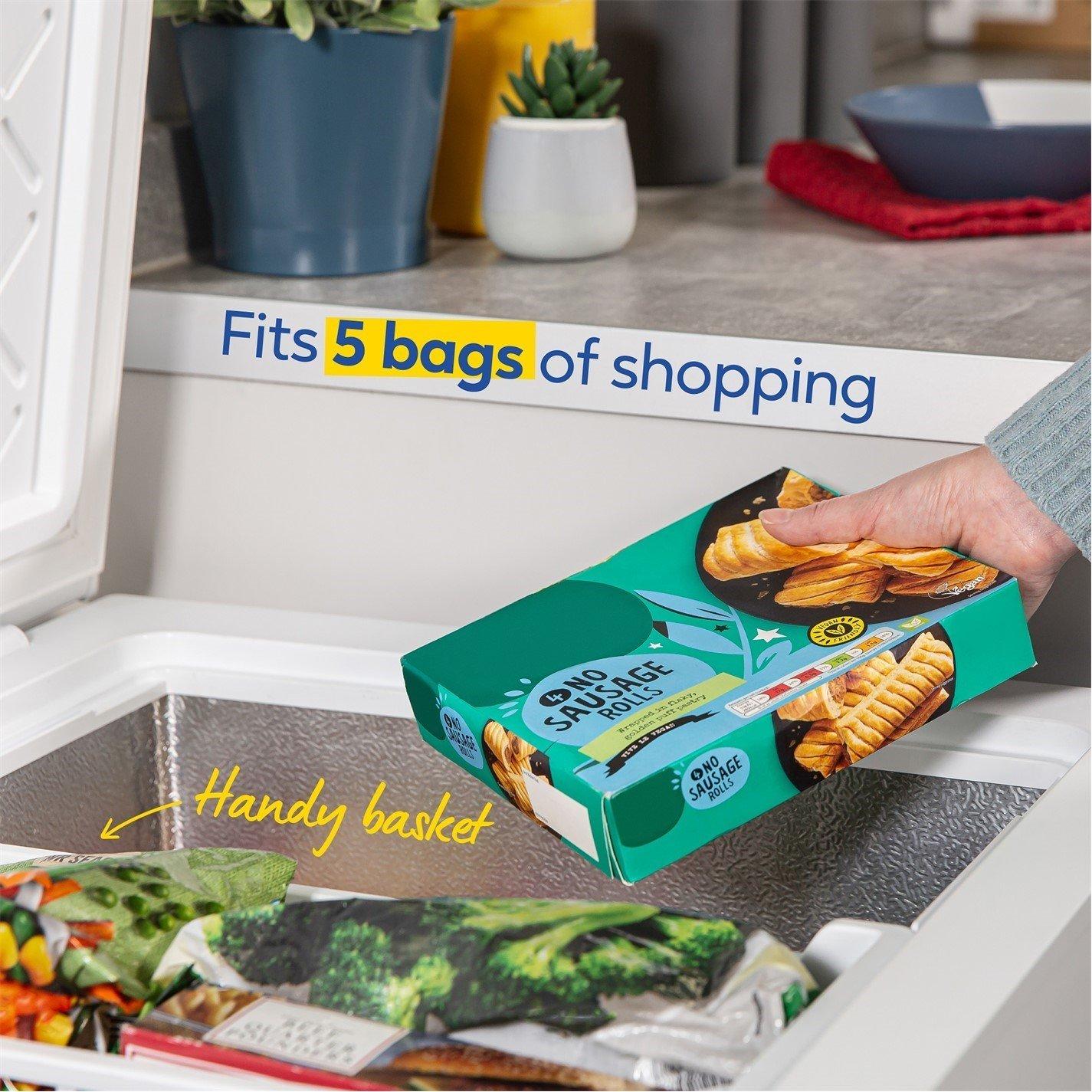 White - Russell Hobbs - RH99CF0E1W 99L Chest Freezer - 6