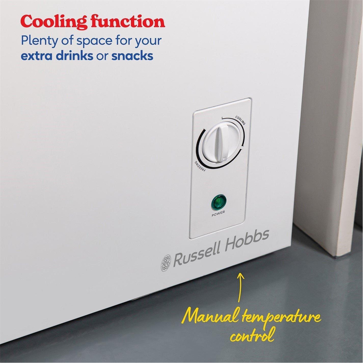 White - Russell Hobbs - RH99CF0E1W 99L Chest Freezer - 8