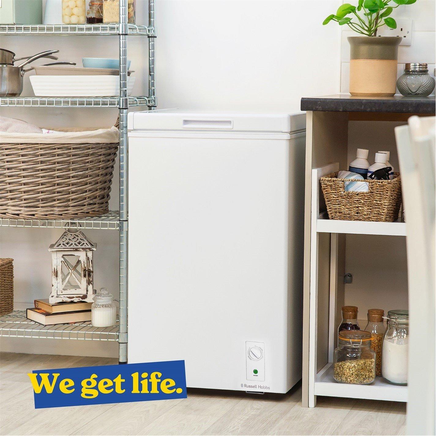 White - Russell Hobbs - RH99CF0E1W 99L Chest Freezer - 9