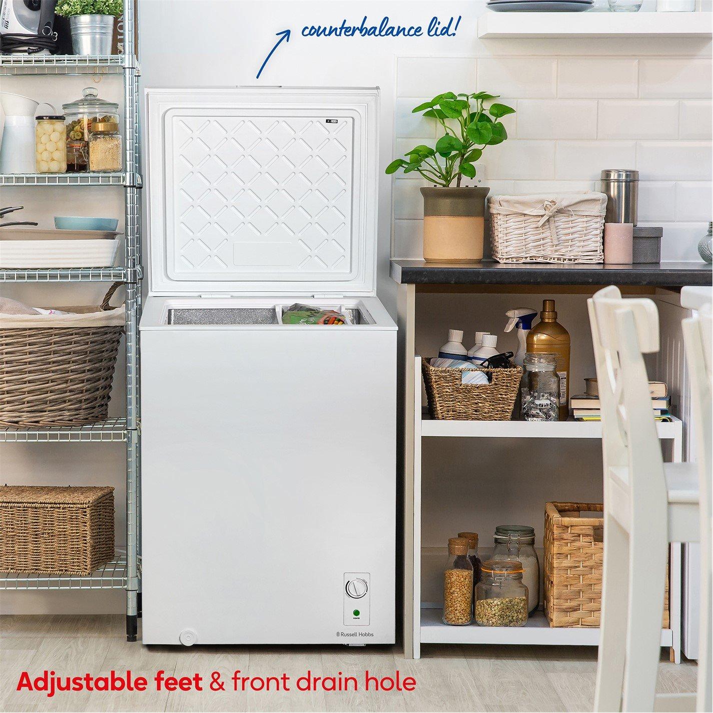 White - Russell Hobbs - RH142CF0E1W 143L Chest Freezer in White - 5