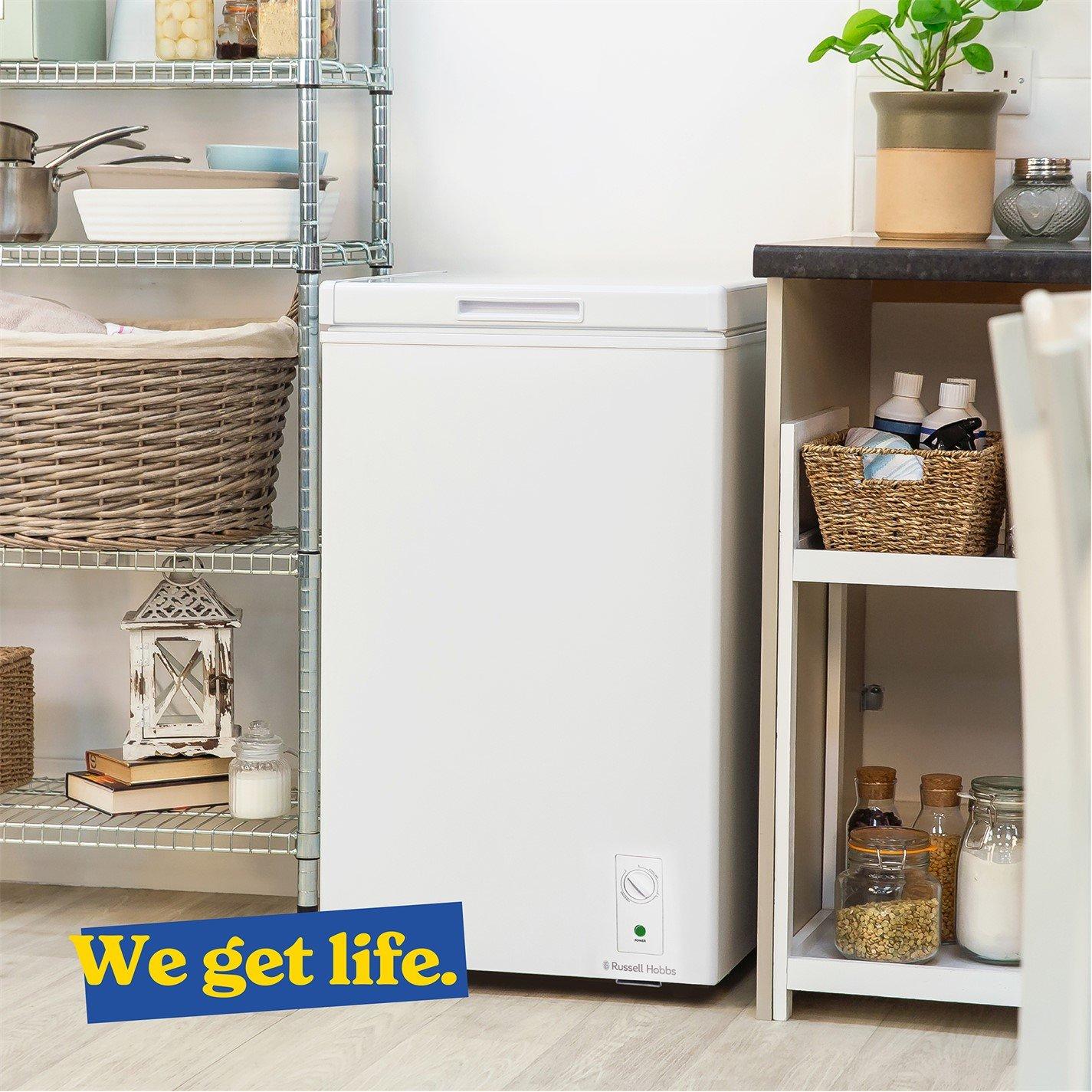 White - Russell Hobbs - RH142CF0E1W 143L Chest Freezer in White - 7