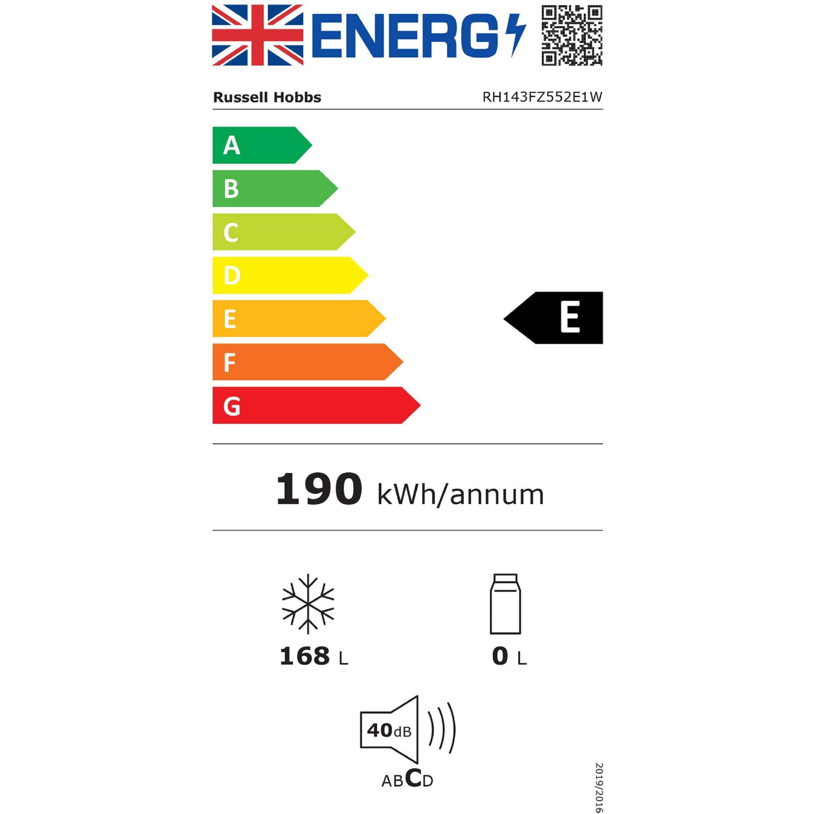 White - Russell Hobbs - RH143FZ552E1W Freestanding Freezer 55cmW White - 11