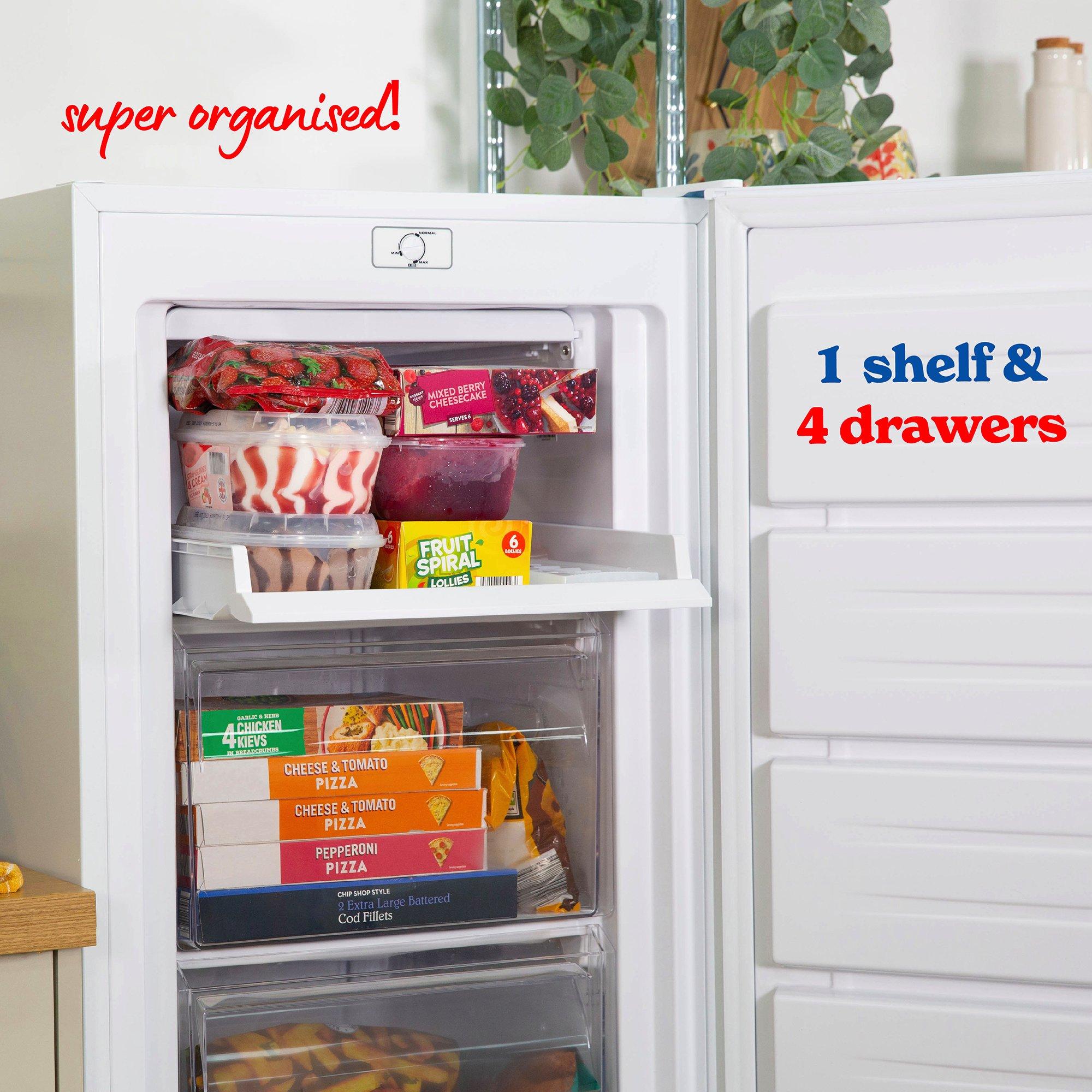 White - Russell Hobbs - RH143FZ552E1W Freestanding Freezer 55cmW White - 7