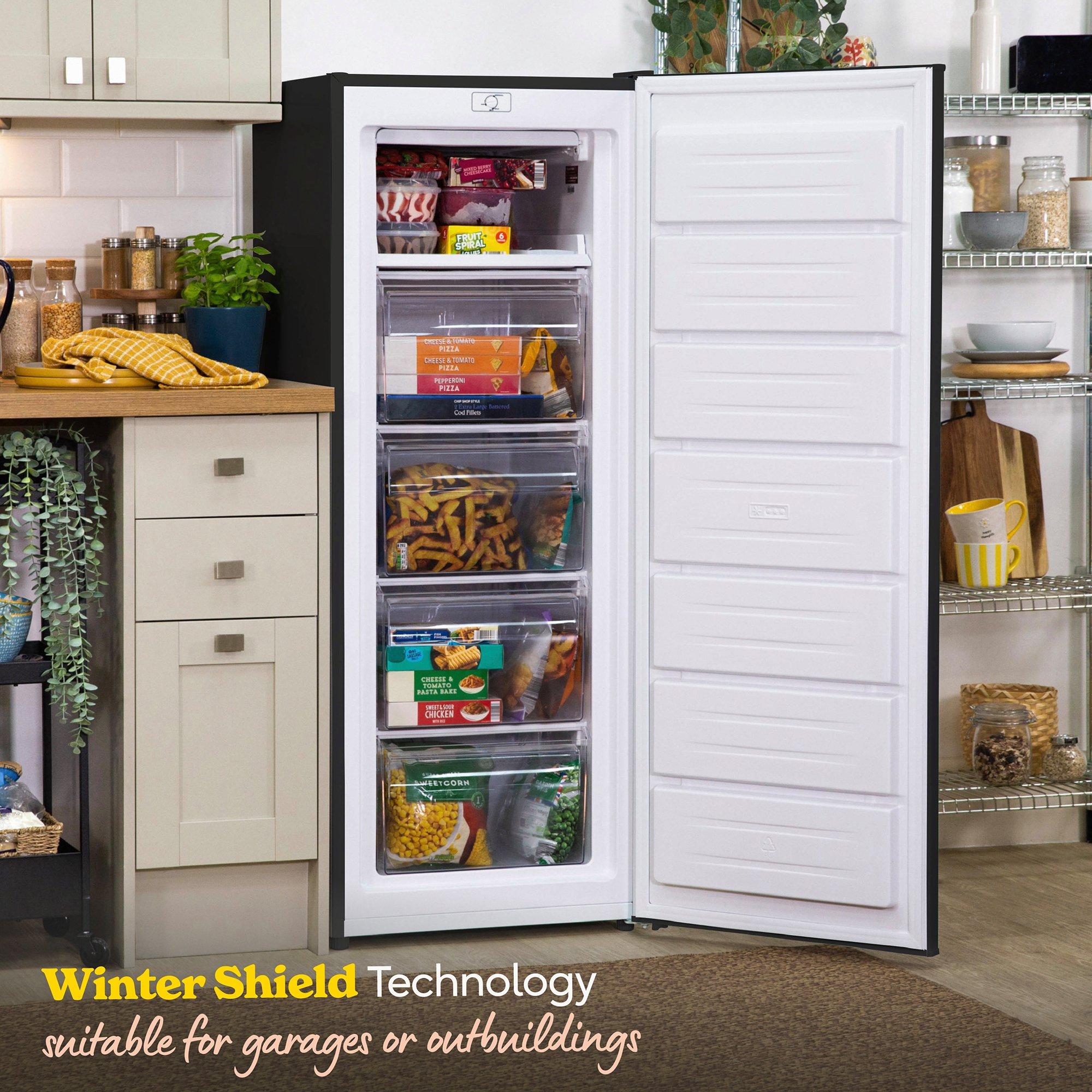 Black - Russell Hobbs - RH143FZ552E1W Freestanding Freezer 55cmW White - 8