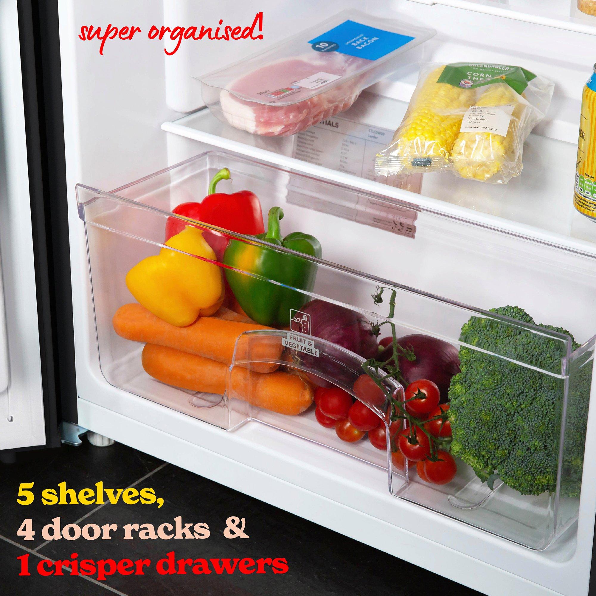 Black - Russell Hobbs - RH143LF552E1W White 55cmW Larder Fridge - 5