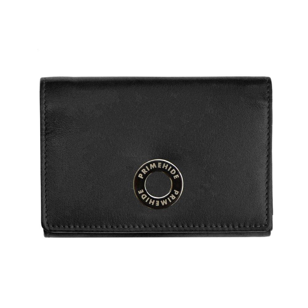 Primehide Leather Women's Flavia Clip Leather Frame Purse - Black - 9 cm x 12