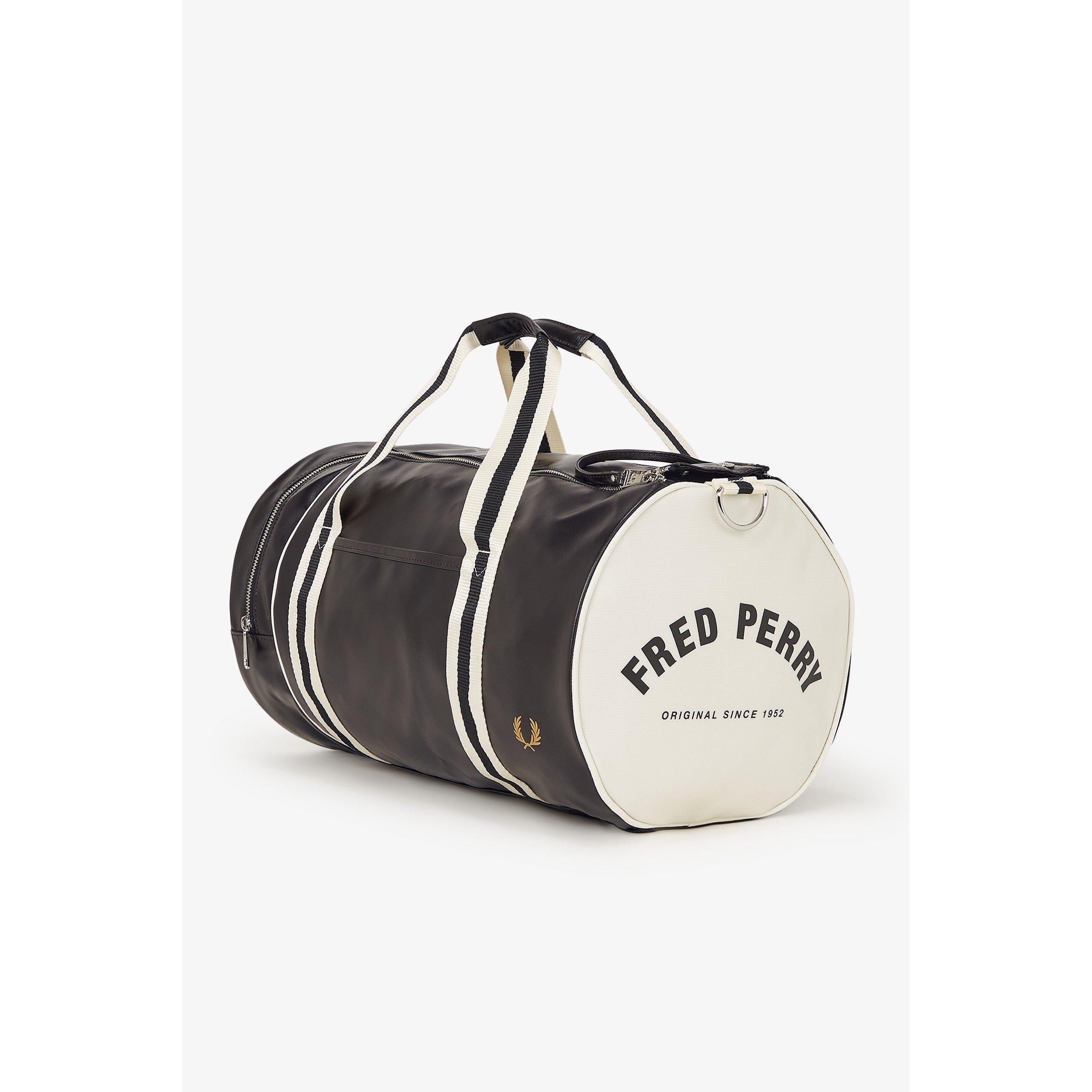 Black-EcruD57 - Fred Perry - Classic Barrel Bag - 2