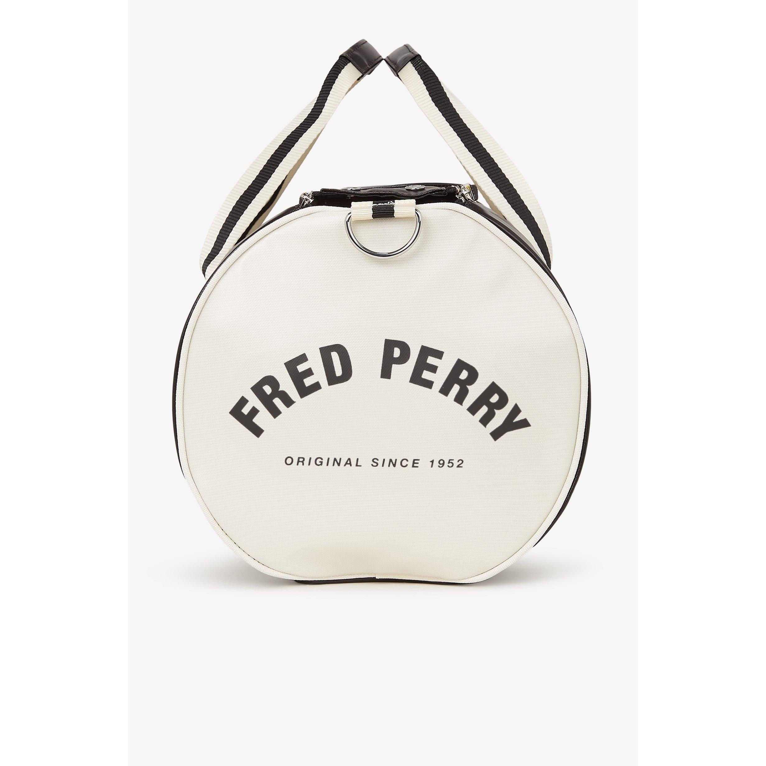 Black-EcruD57 - Fred Perry - Classic Barrel Bag - 3