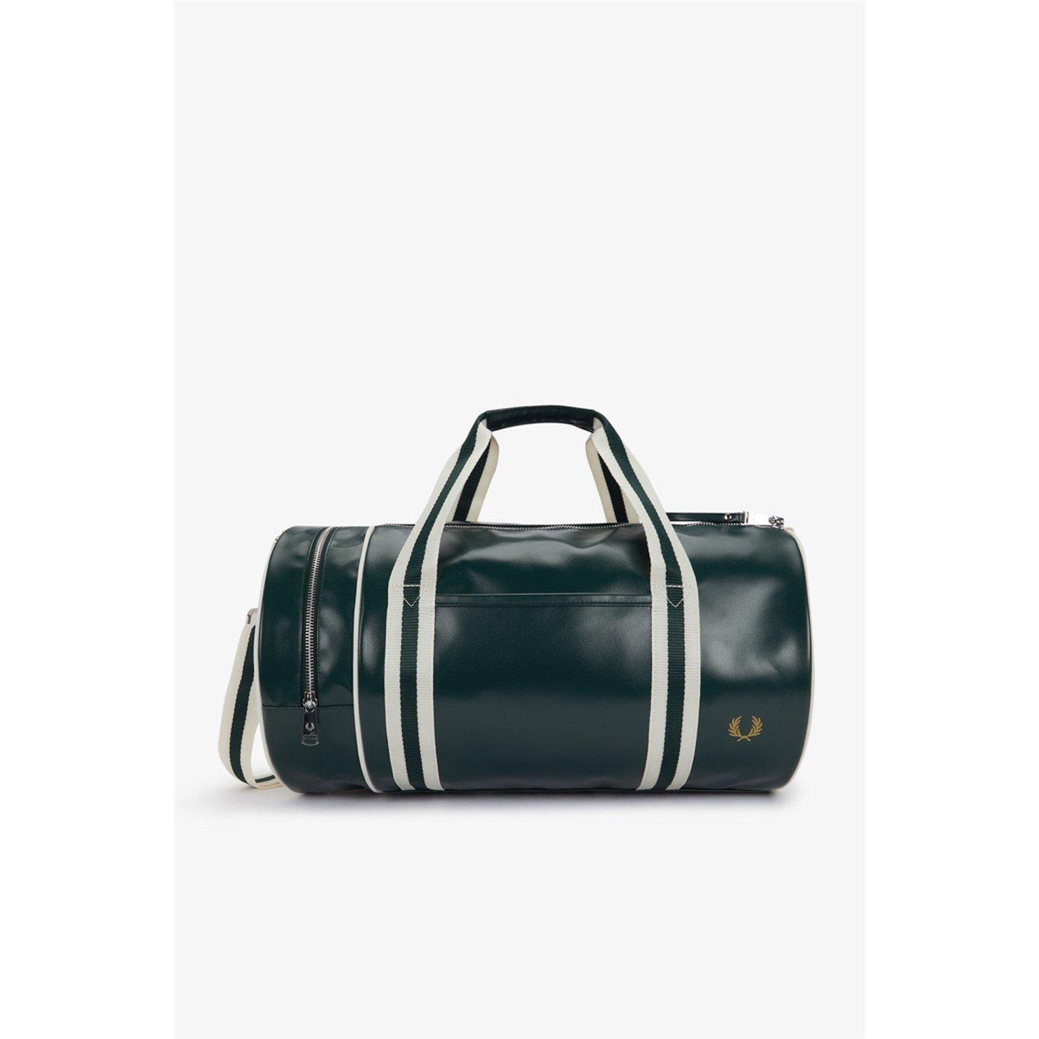Fred Perry Men's Classic Barrel Bag - Grssrt/Ecru 81A