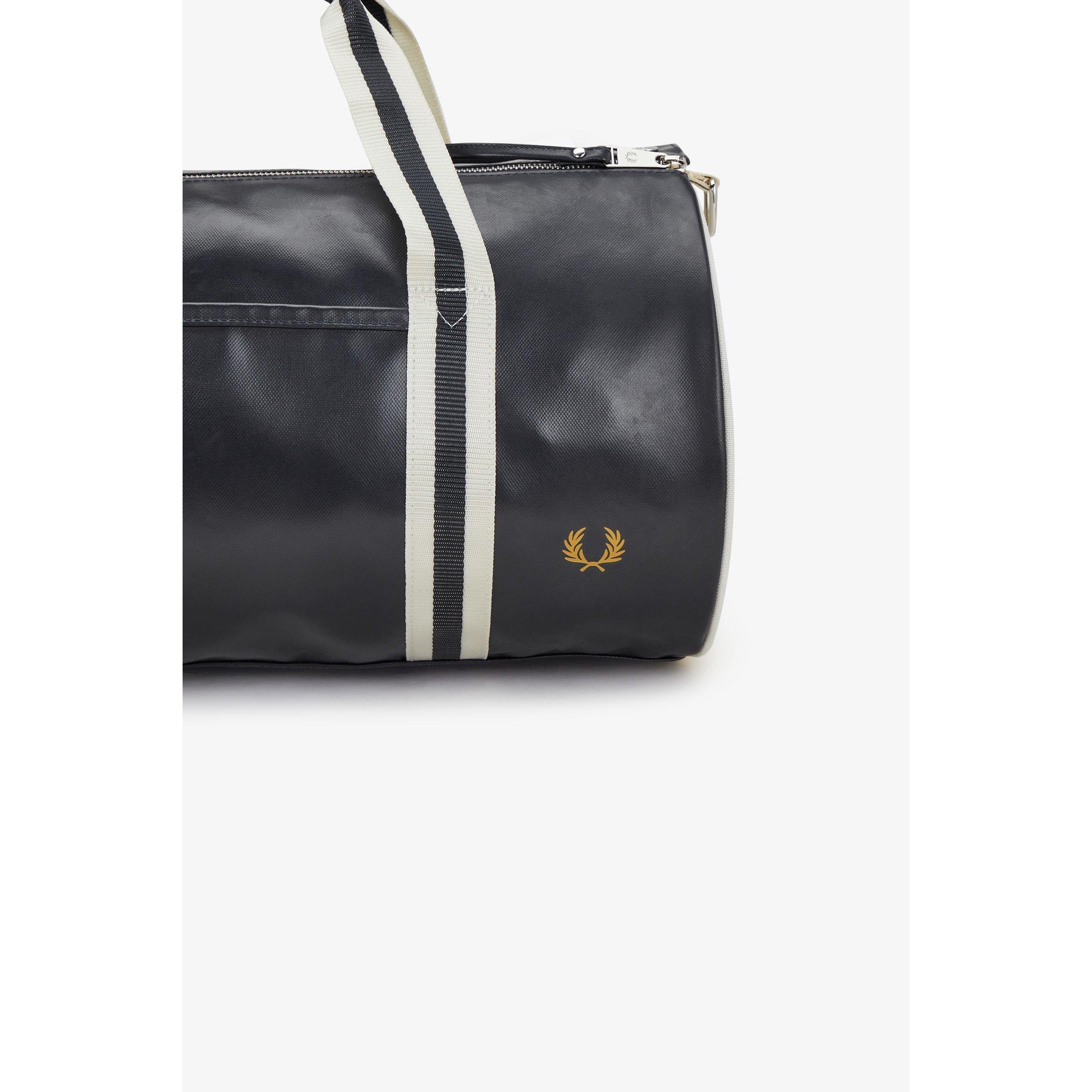 Navy/Ecru 635 - Fred Perry - Classic Barrel Bag - 4