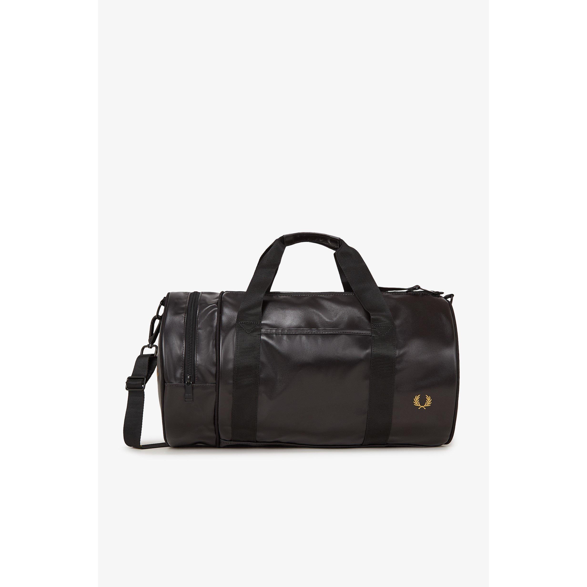 Fred Perry Classic Barrel Bag - Black/Gold 774