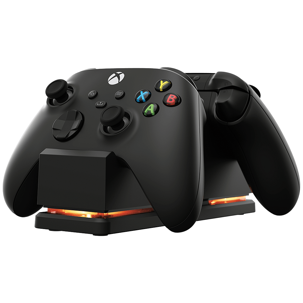 XBS - PowerA - Dual Charging Station for Xbox - Black - 1