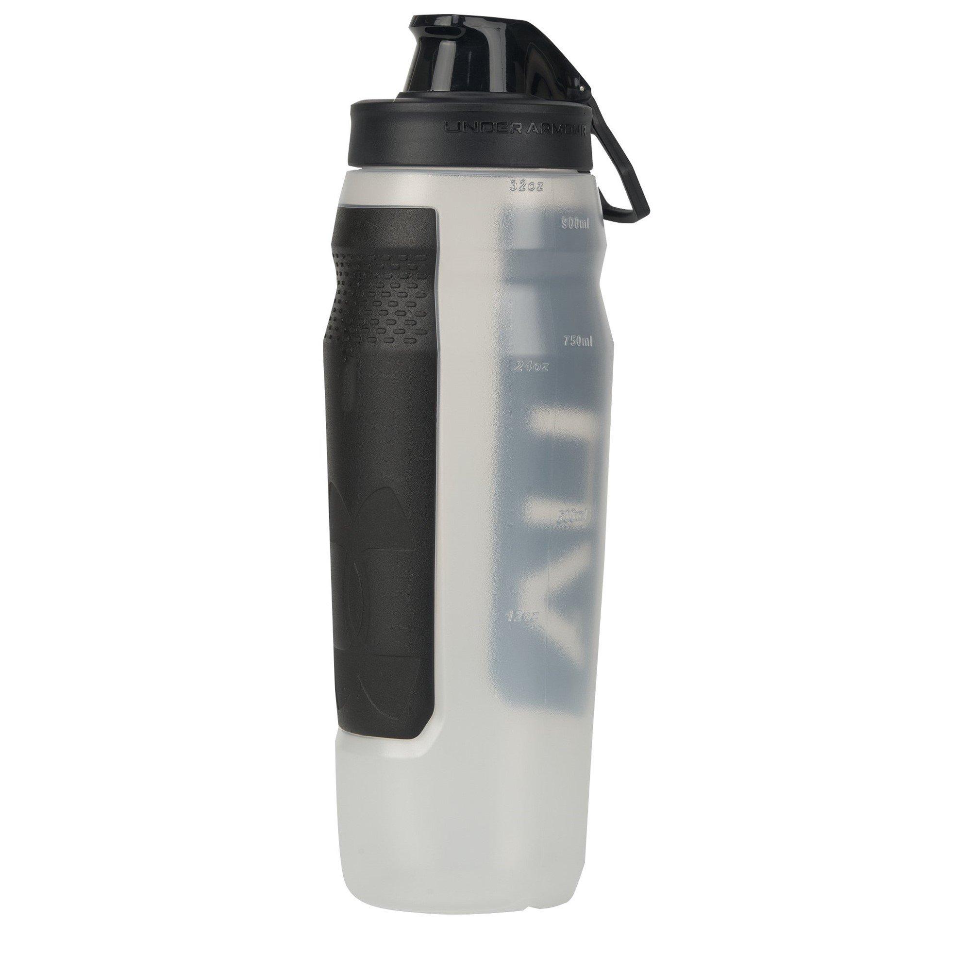 Clear Black/Blk - Under Armour - Under Playmaker Squee Water Bottle 32oz - 2