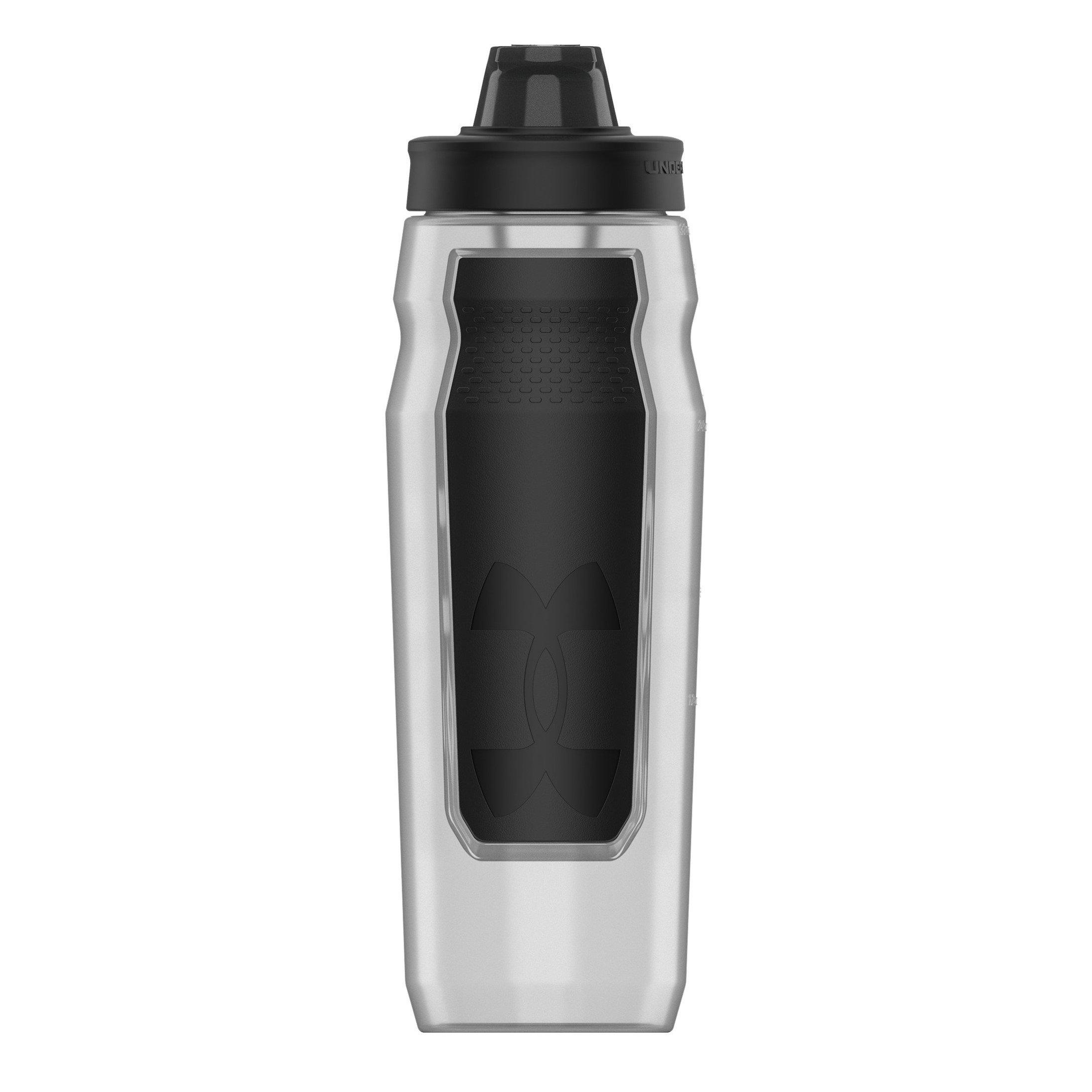 Clear Black/Blk - Under Armour - Under Playmaker Squee Water Bottle 32oz - 3