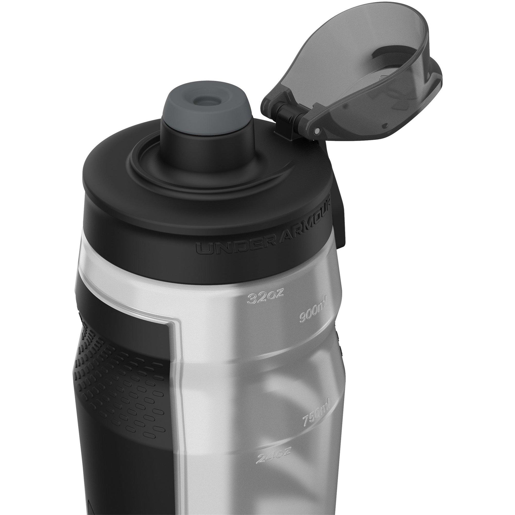 Clear Black/Blk - Under Armour - Under Playmaker Squee Water Bottle 32oz - 5