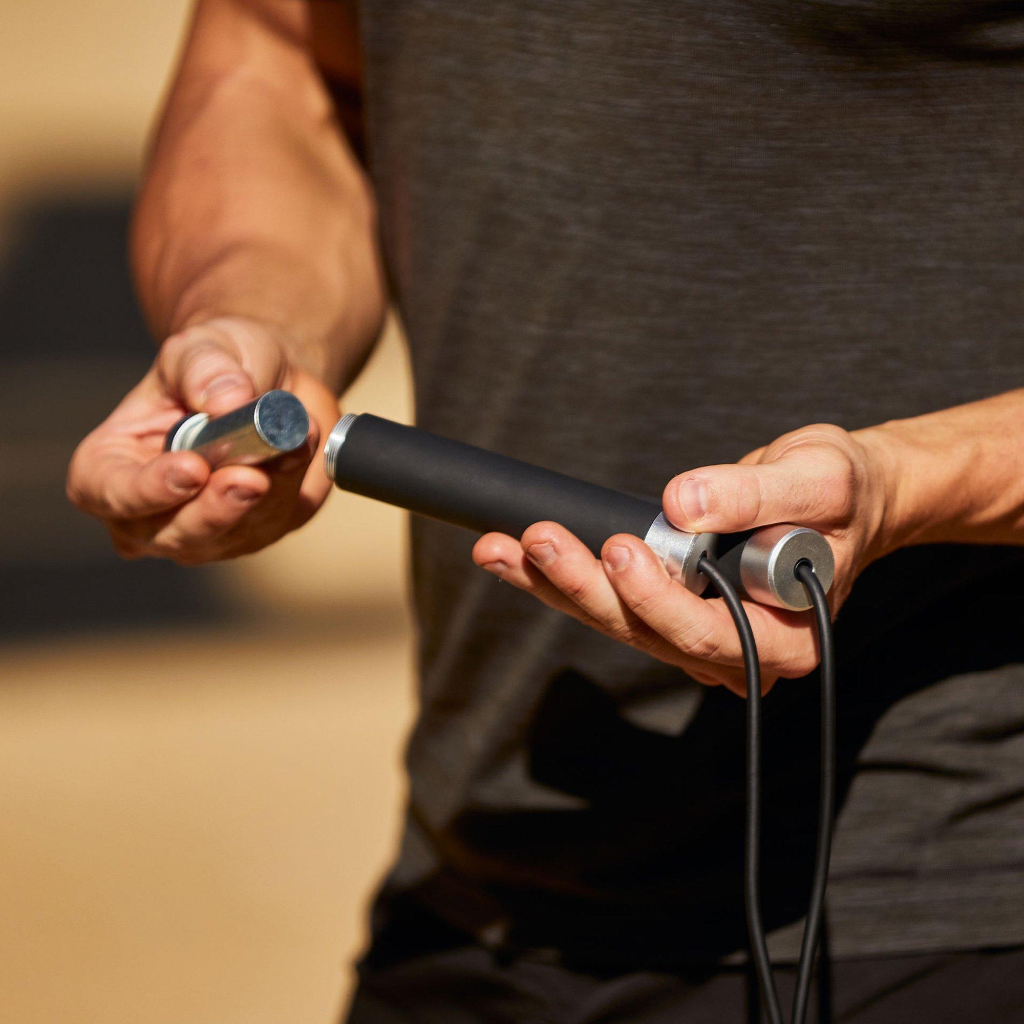 Black - PTP - Power Weighted Jump Rope - 6