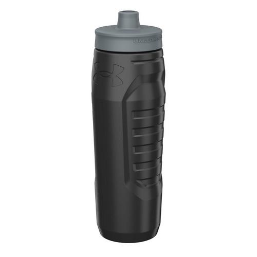 Blk/Pt Gray - Under Armour - Sideline Squeeze Water Bottle 32oz - 3