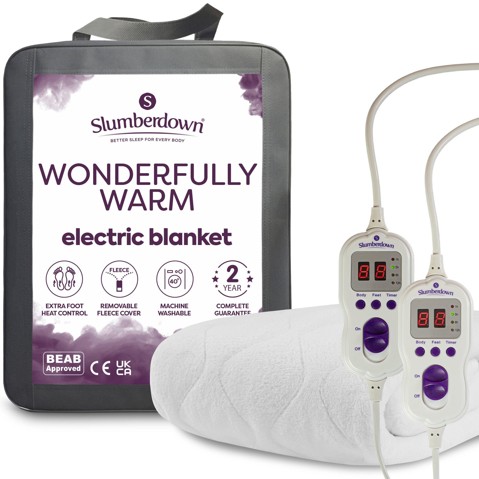 White - Slumberdown - Wonderfully Warm Electric Blanket - 1