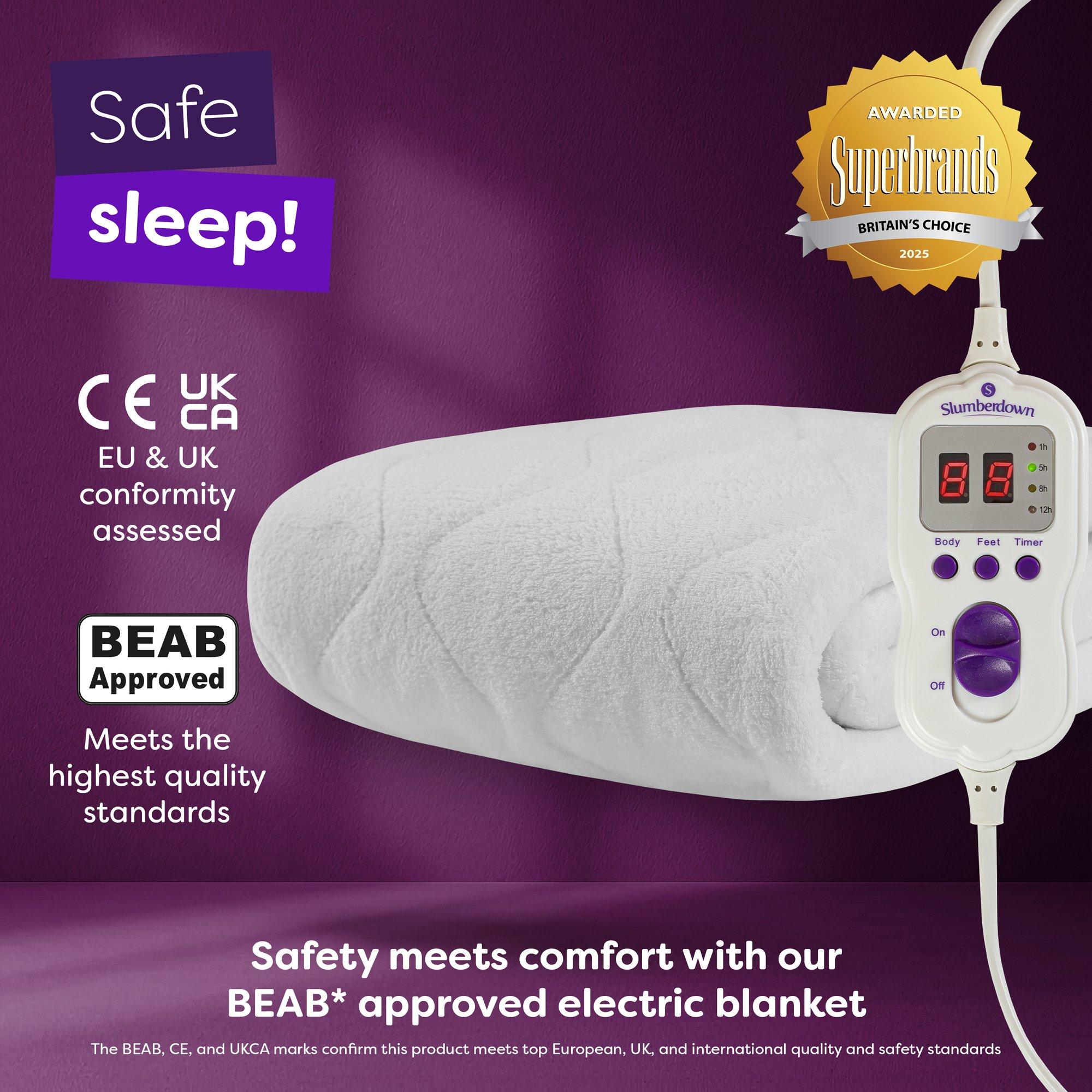 White - Slumberdown - Wonderfully Warm Electric Blanket - 7