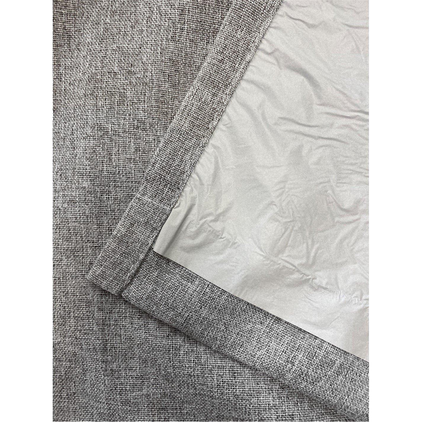 Grey - Enhanced Living - Onyx Grey 100% Blackout Thermal 90x90 Curtains - 4