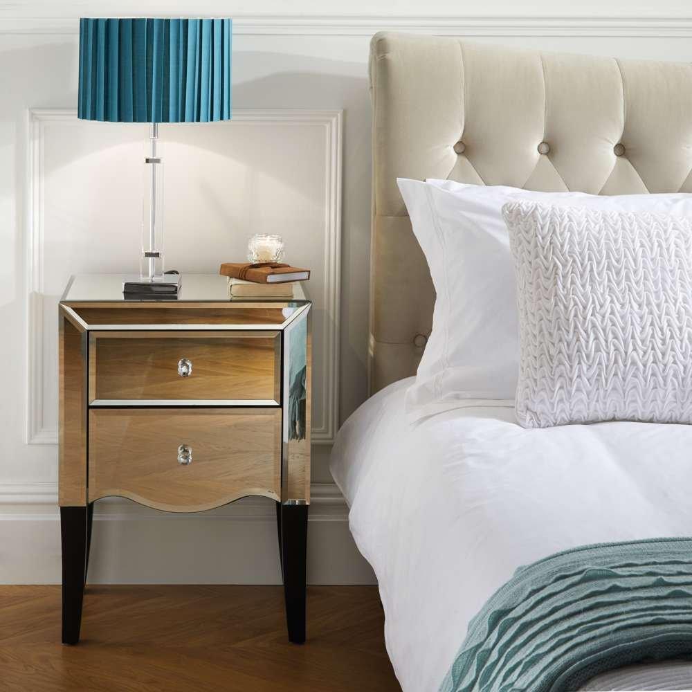 Mirrored - Birlea - Palermo 2 Drawer Bedside - 2