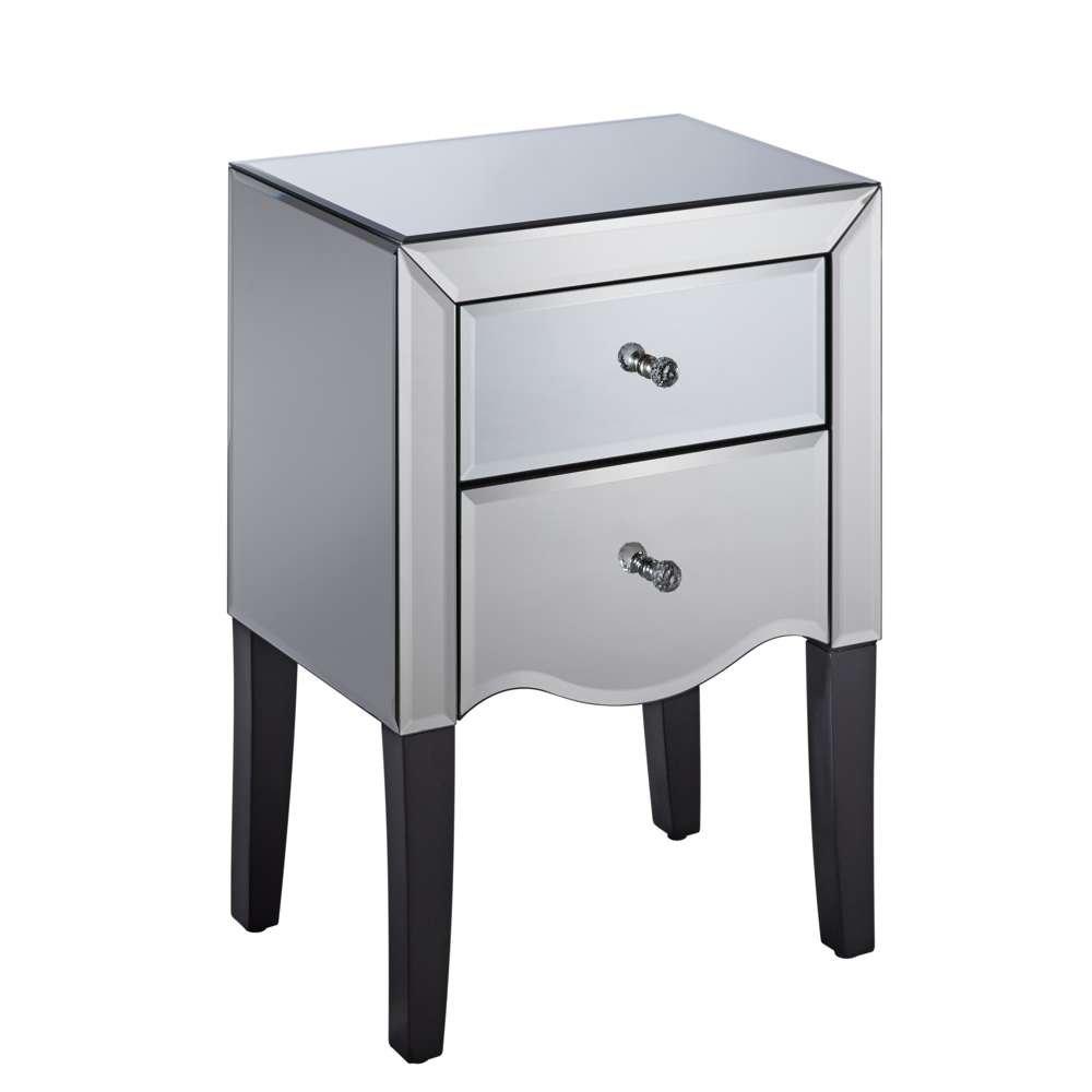 Mirrored - Birlea - Palermo 2 Drawer Bedside - 3