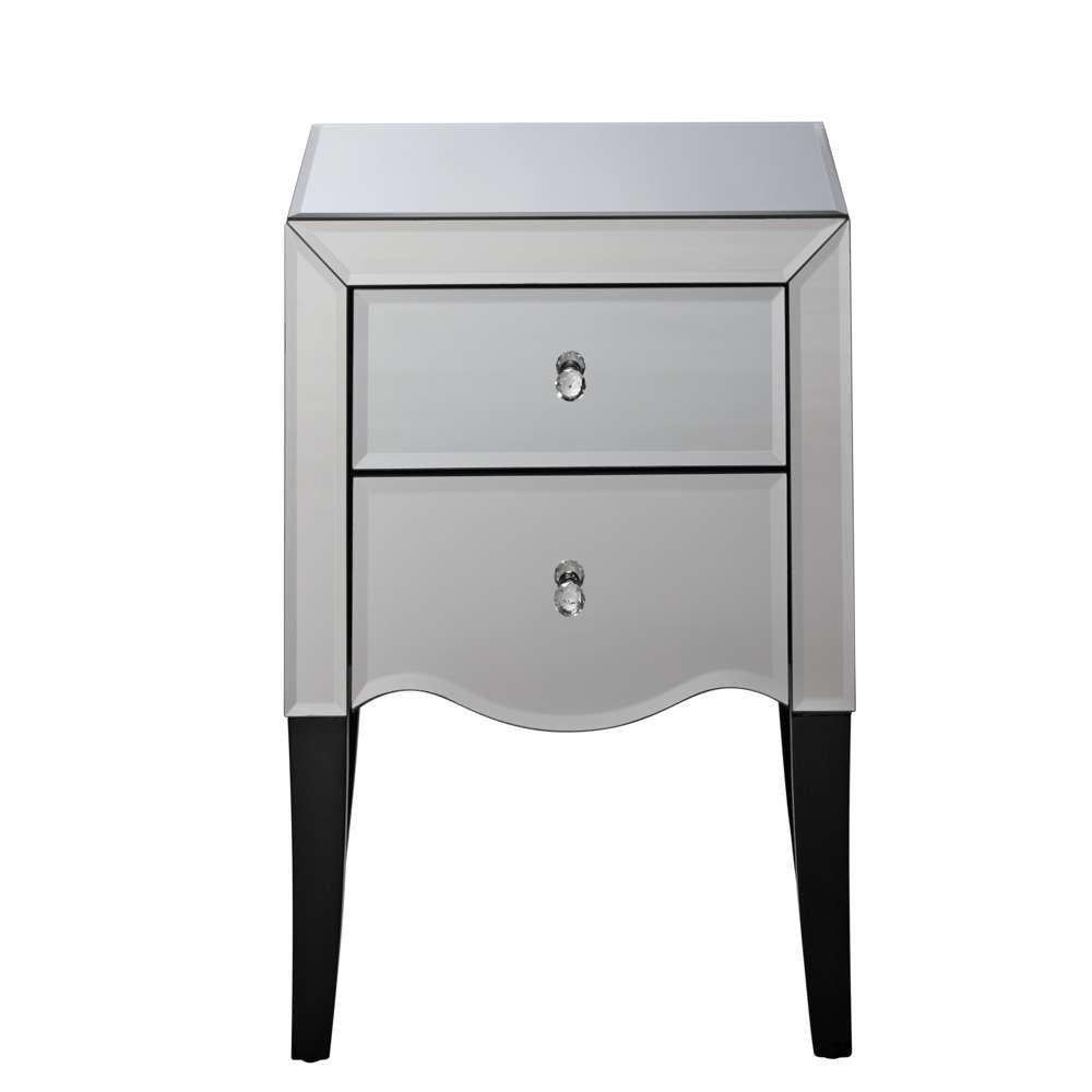 Mirrored - Birlea - Palermo 2 Drawer Bedside - 4