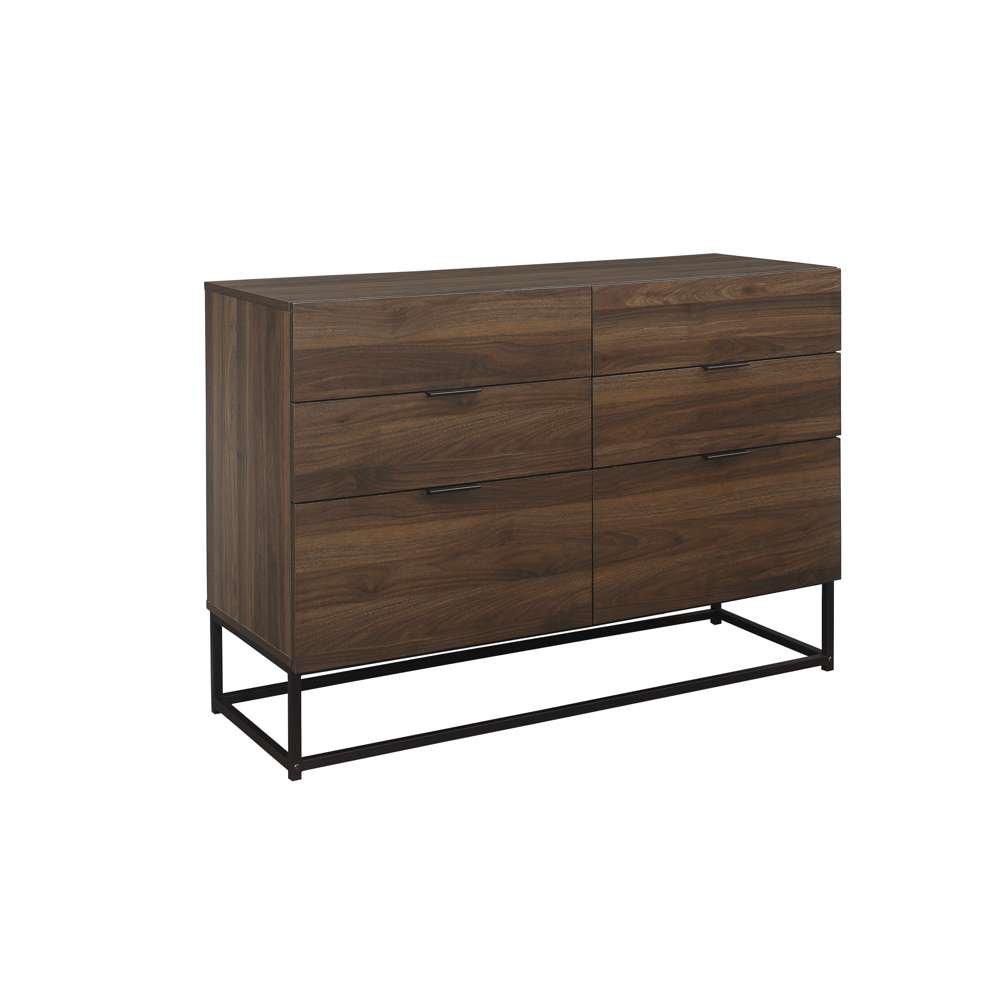 Walnut - Birlea - Houston 6 Drawer Chest - 3