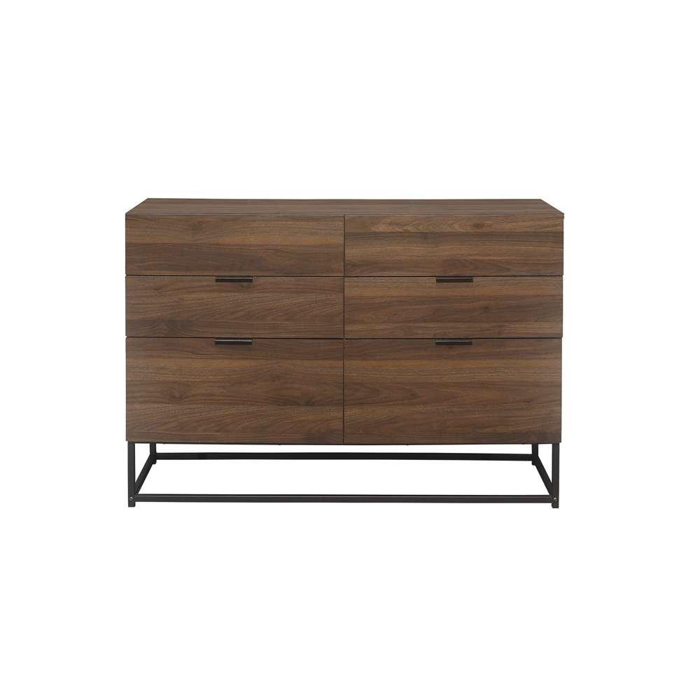 Walnut - Birlea - Houston 6 Drawer Chest - 5