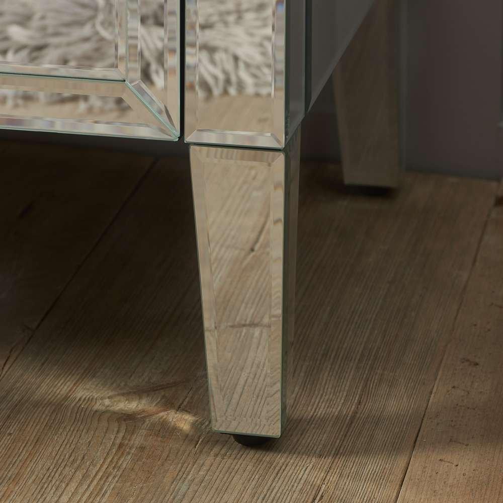Mirrored - Birlea - Valencia 2 Drawer Bedside Table - 3